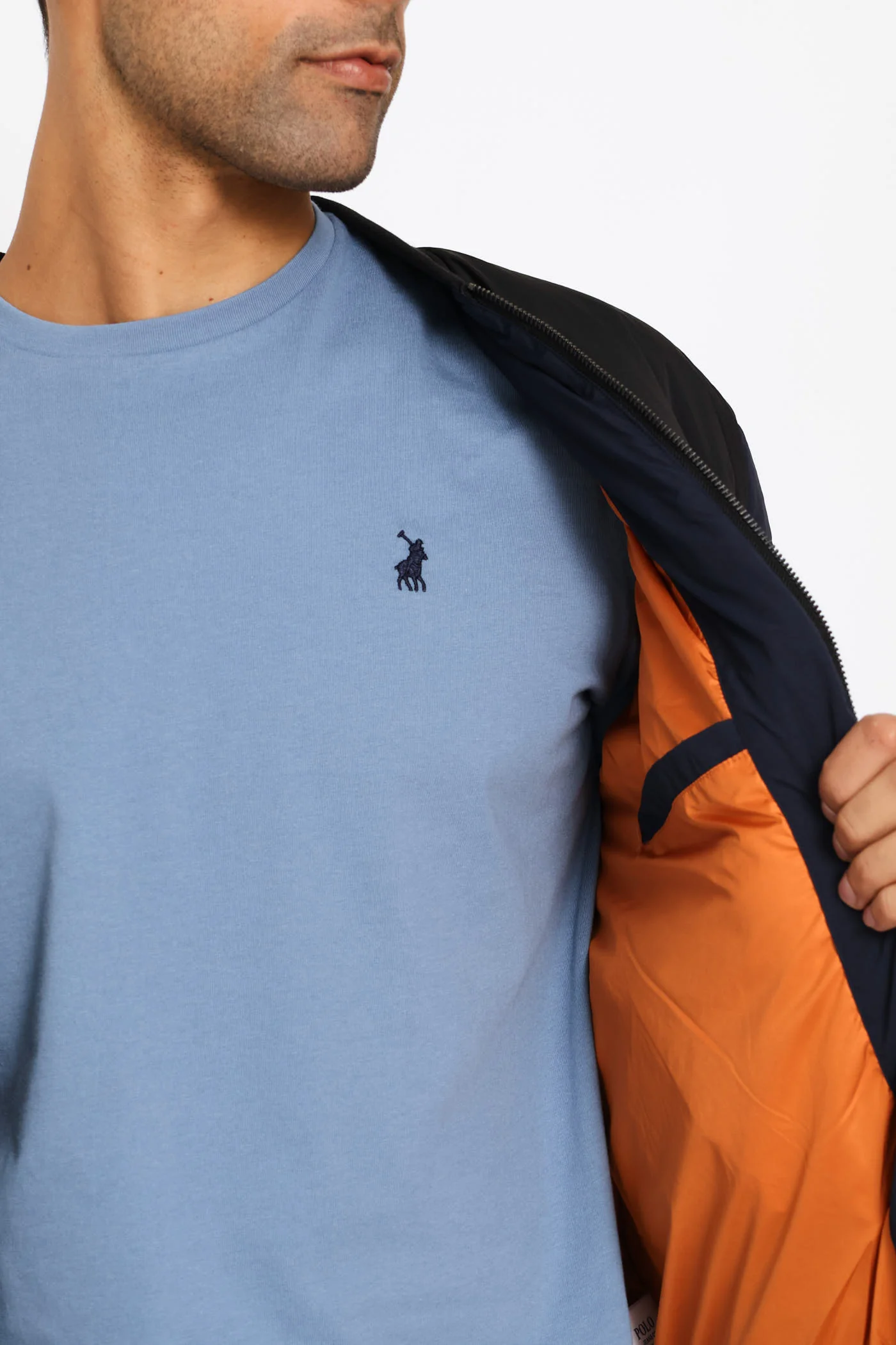 Colt Quilted Bomber Jacket - Navy - Image 3