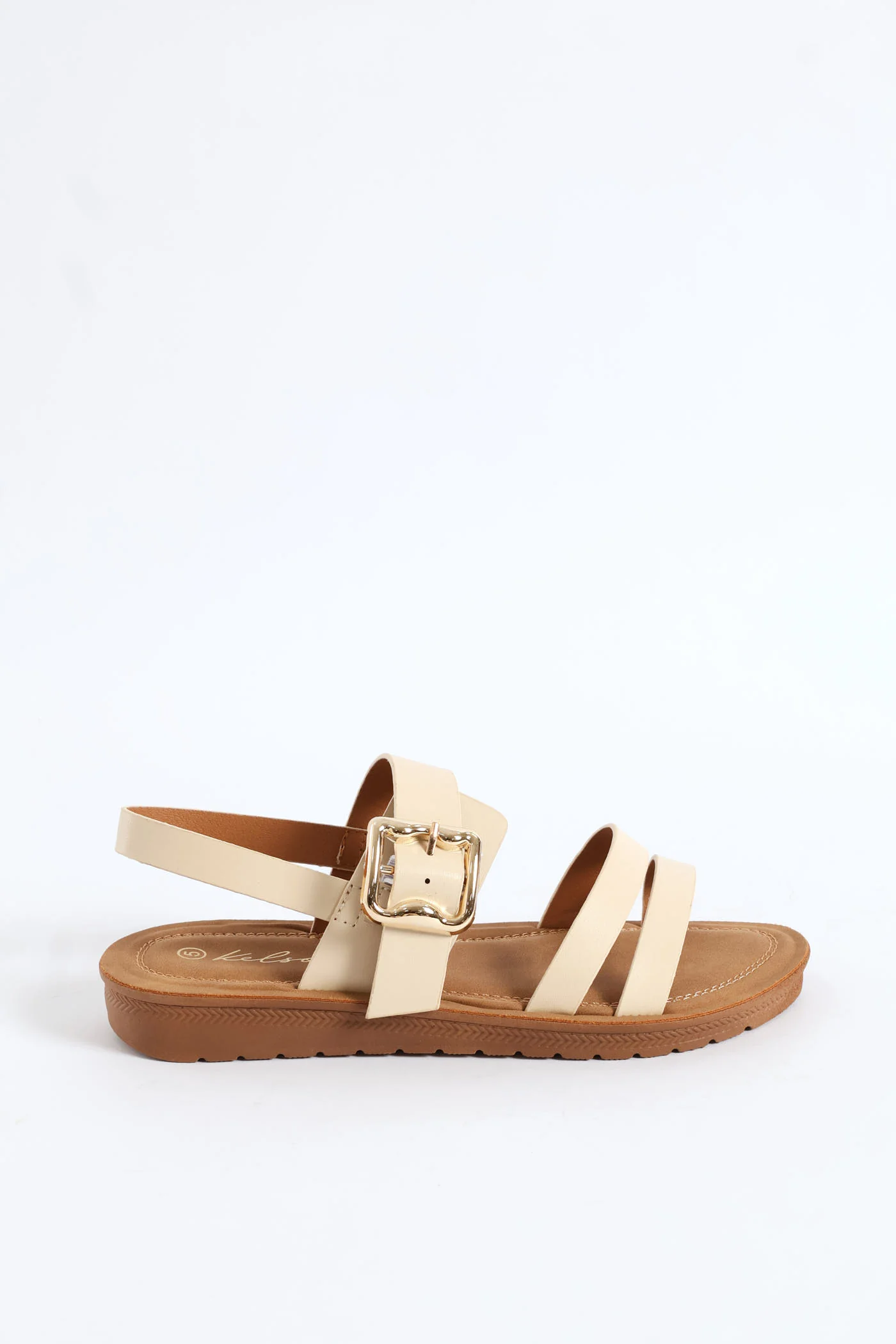 Comfort Bamboo Buckle Slingback Sandal - Natural - Image 2