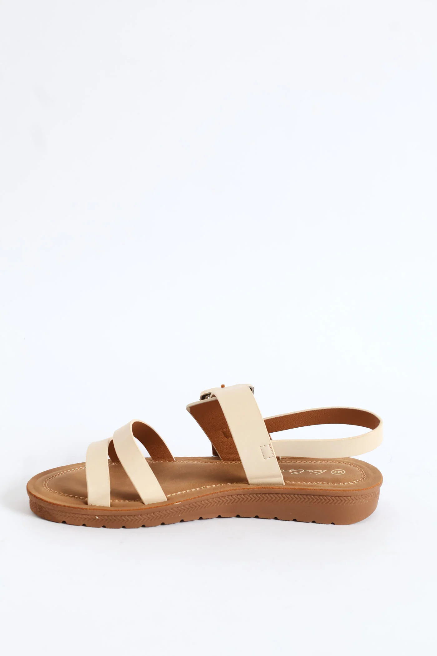 Comfort Bamboo Buckle Slingback Sandal - Natural - Image 3
