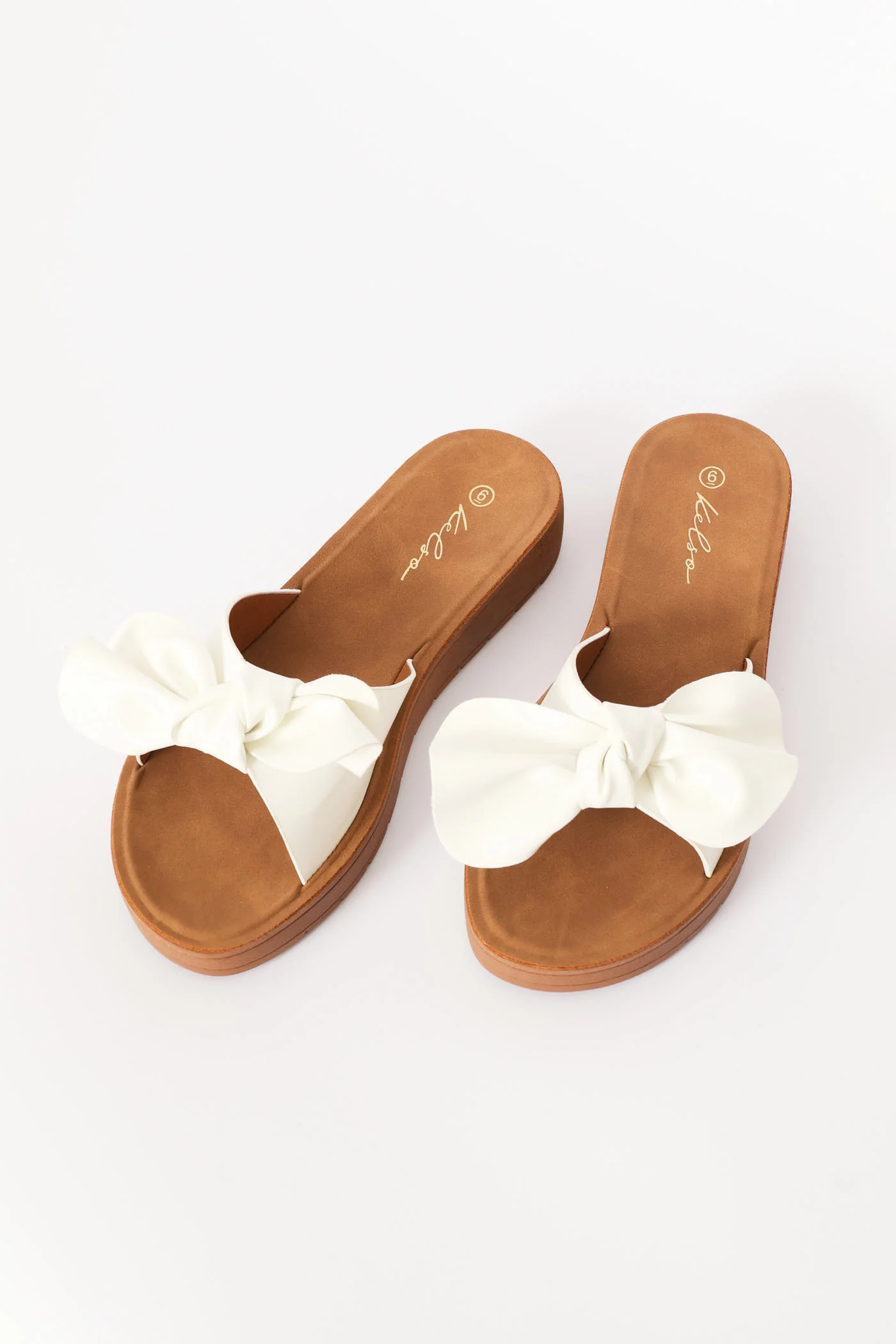 Comfort Sandal With Bow Detail - White - Image 4