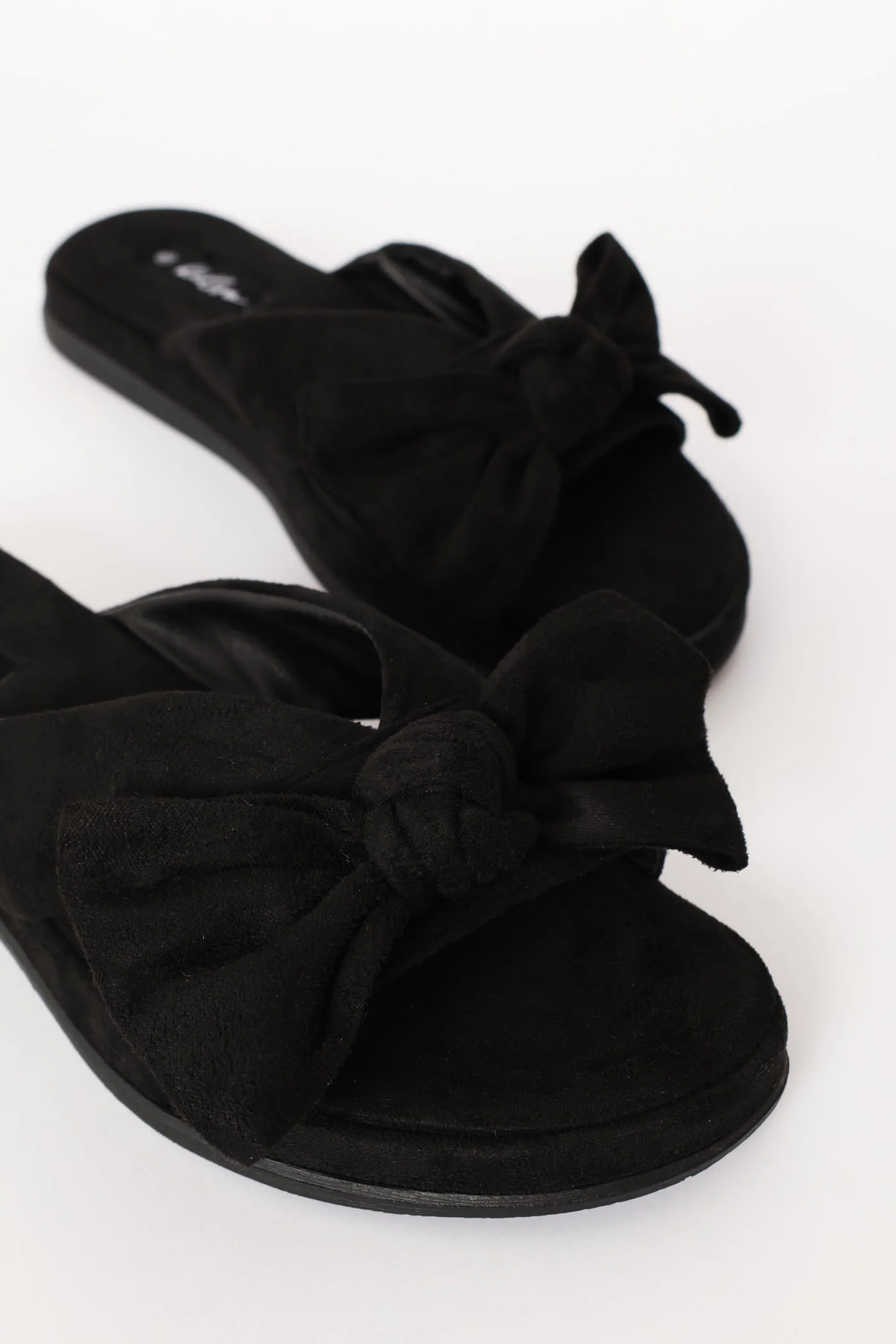 Crosstrap Bow Detail Comfort Sandal - Black - Image 2