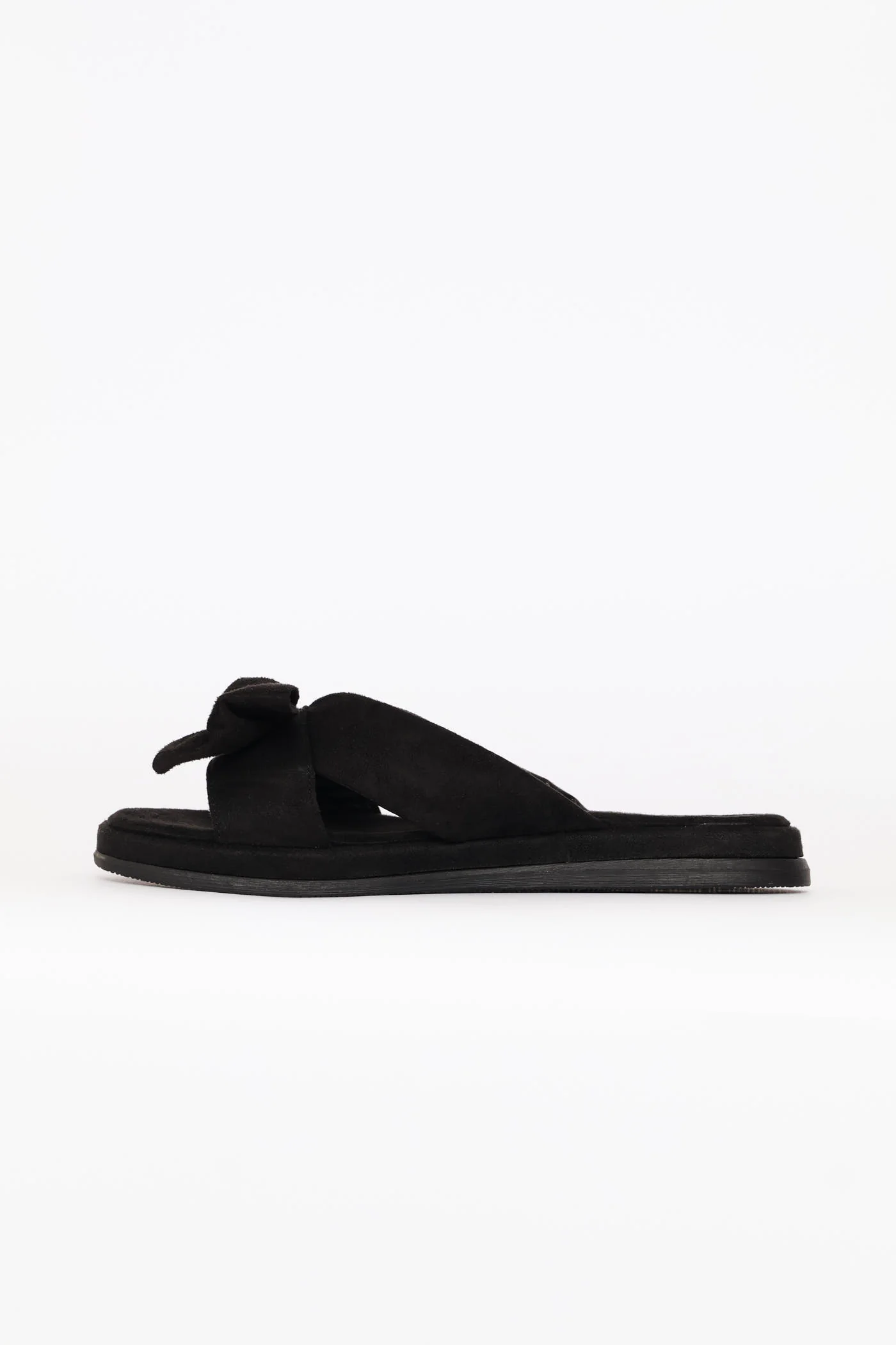 Crosstrap Bow Detail Comfort Sandal - Black - Image 3