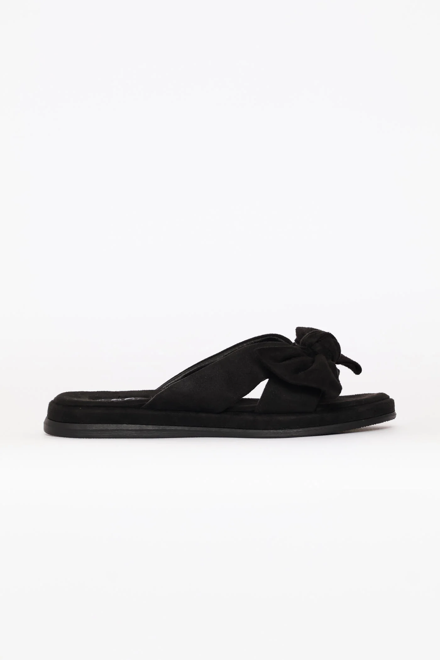 Crosstrap Bow Detail Comfort Sandal - Black - Image 4