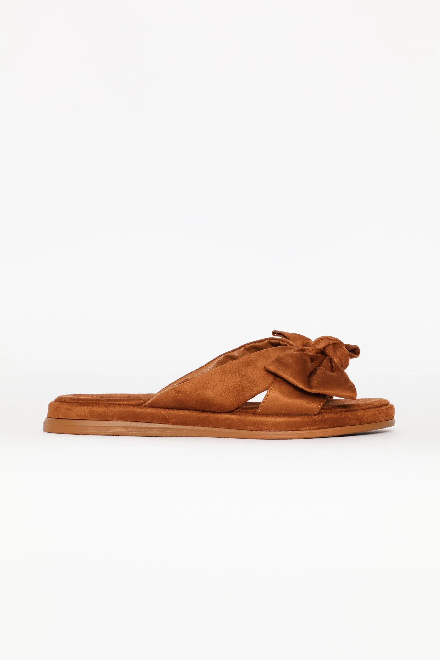 Comfort Sandal With Crosstrap Bow Detail - Tan - Image 4