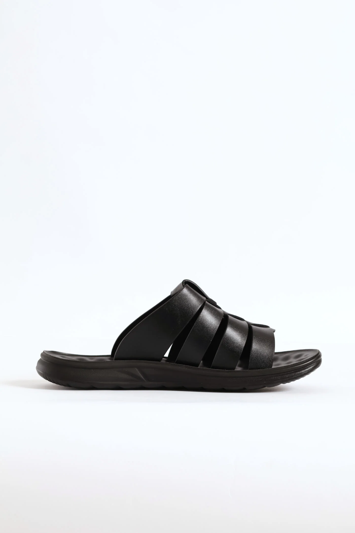 Comfort Strappy Upper Sandal - Black - Image 2