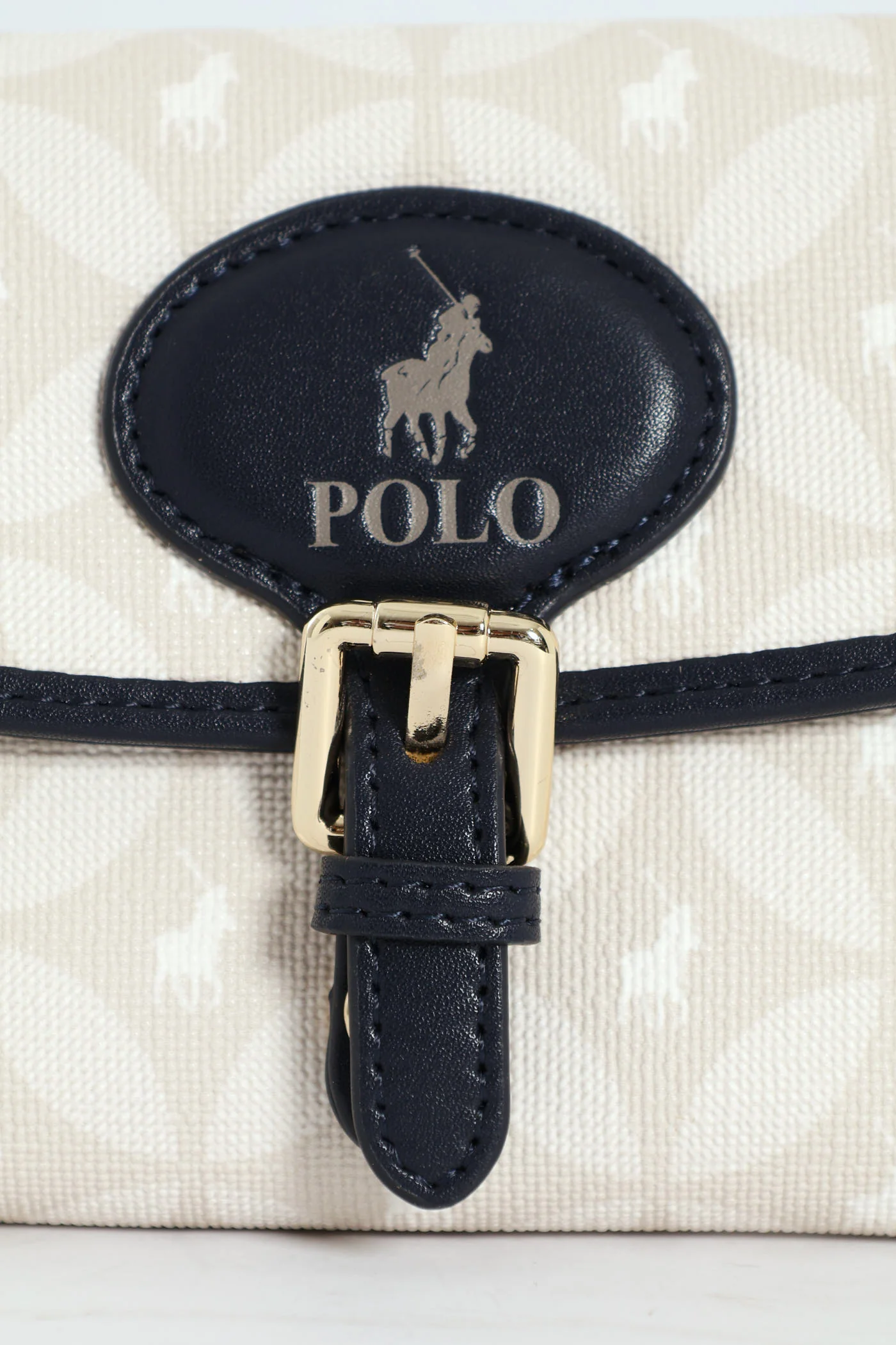 Compact Trifold Purse - Navy - Image 2