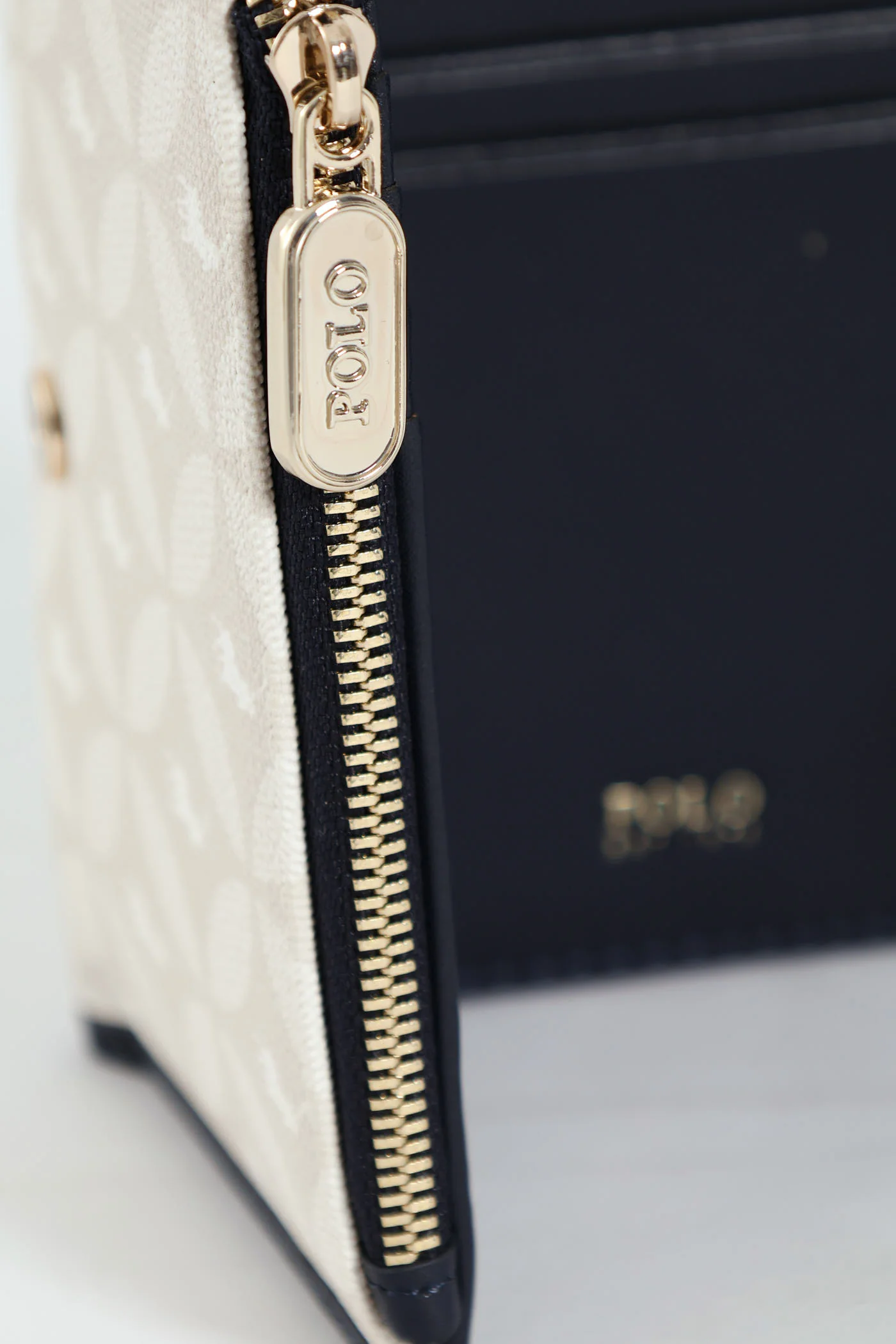 Compact Trifold Purse - Navy - Image 6