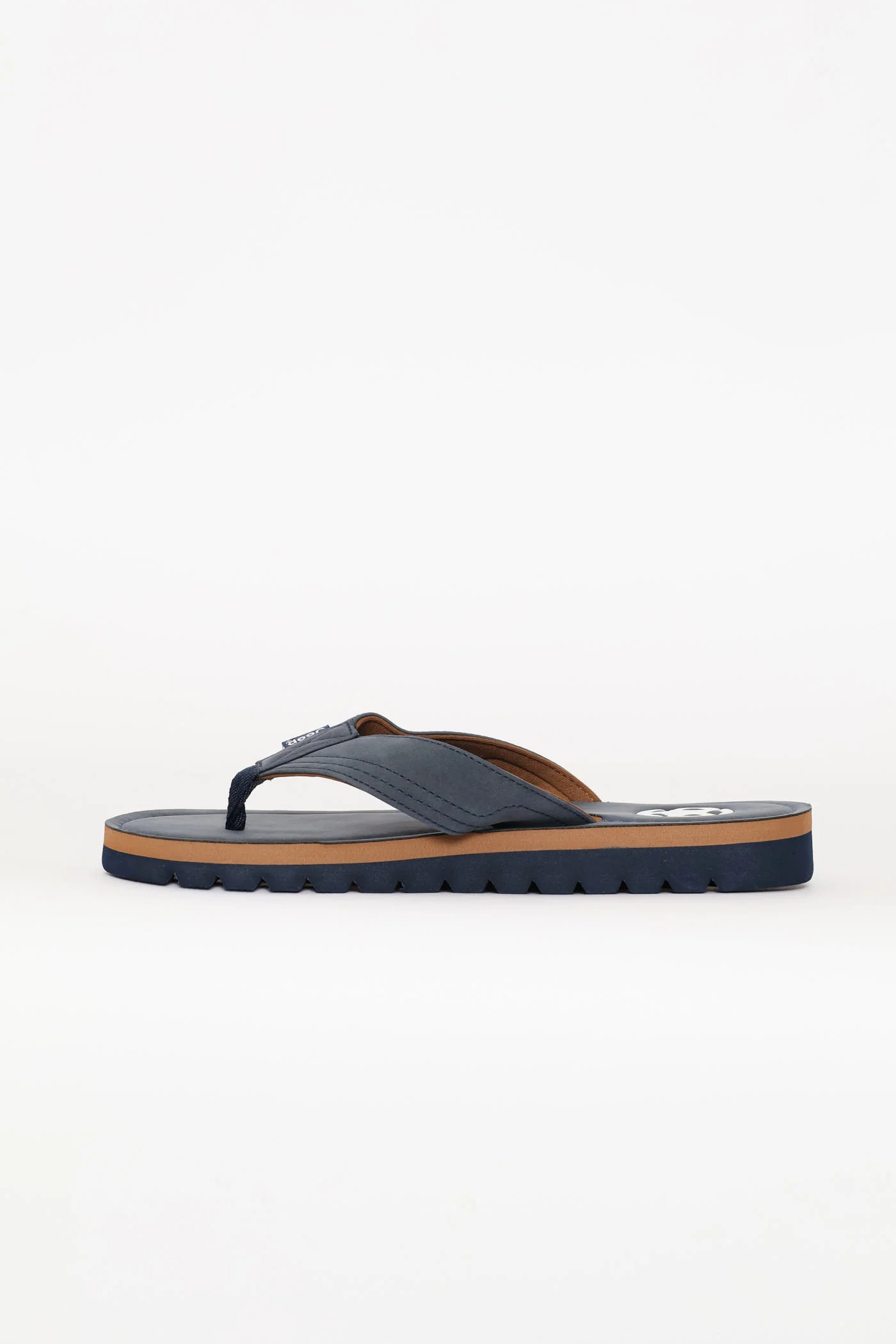Compass Wide Vamp Sandal - Navy - Image 3