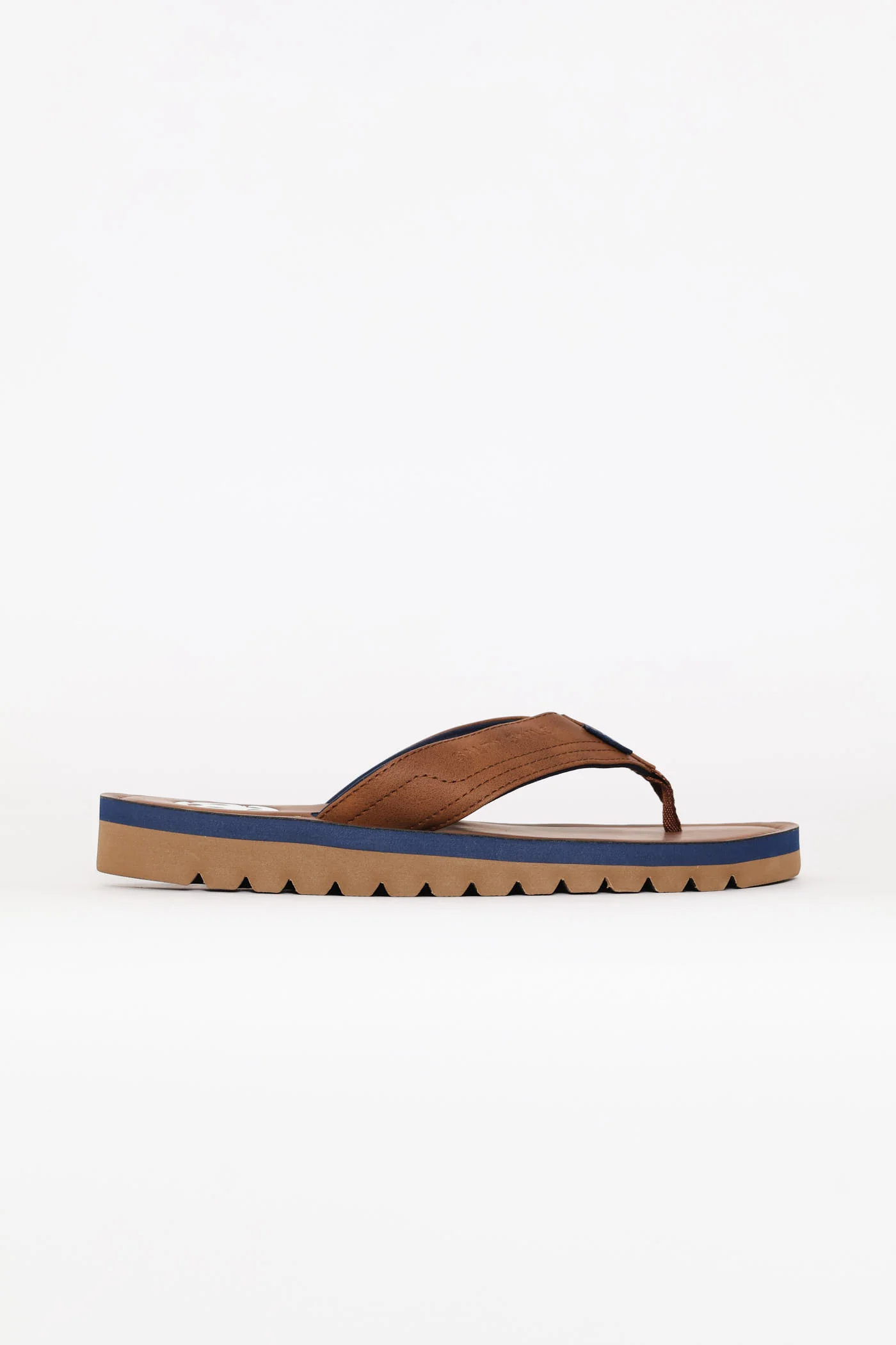 Compass Wide Vamp Sandal - Tan - Image 3