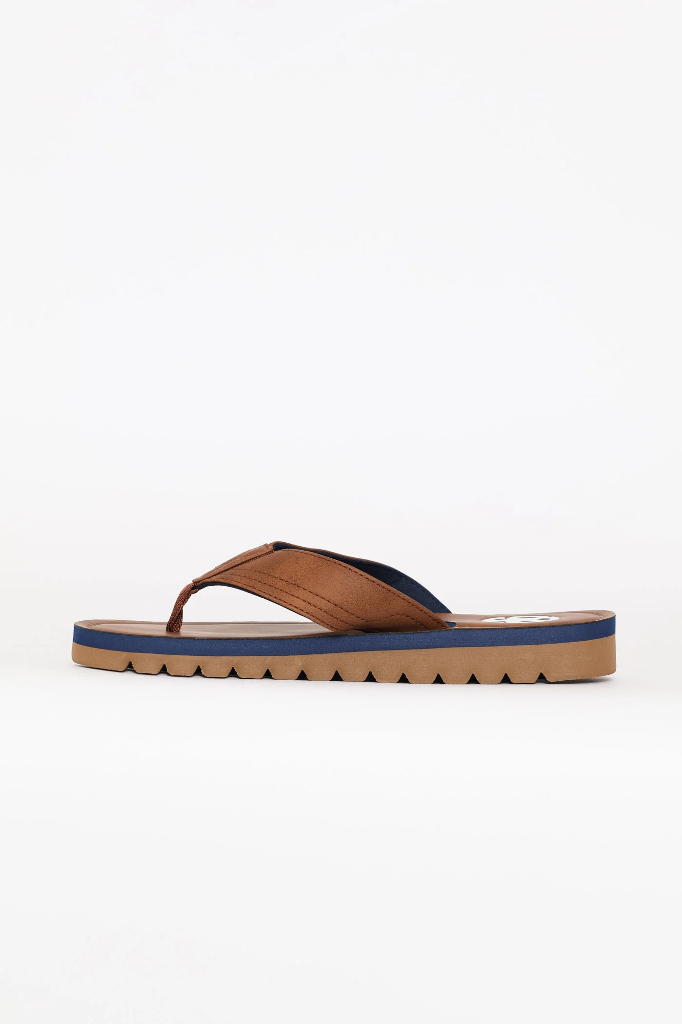 Compass Wide Vamp Sandal - Tan - Image 4