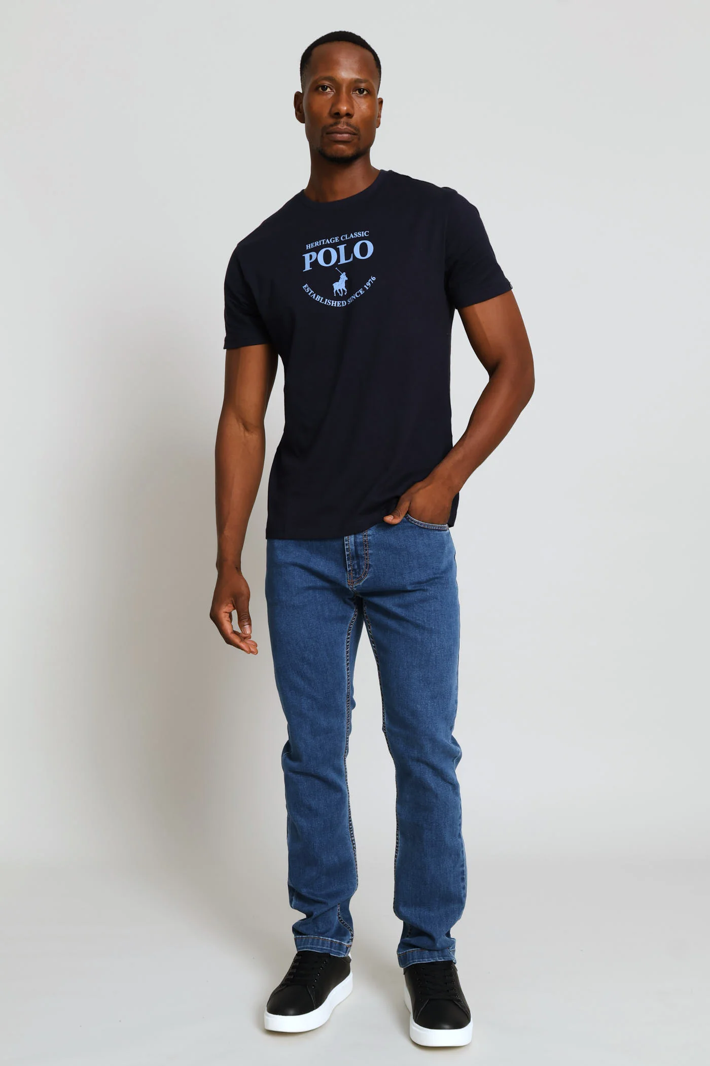 Connor Heritage Tee - Navy - Image 5