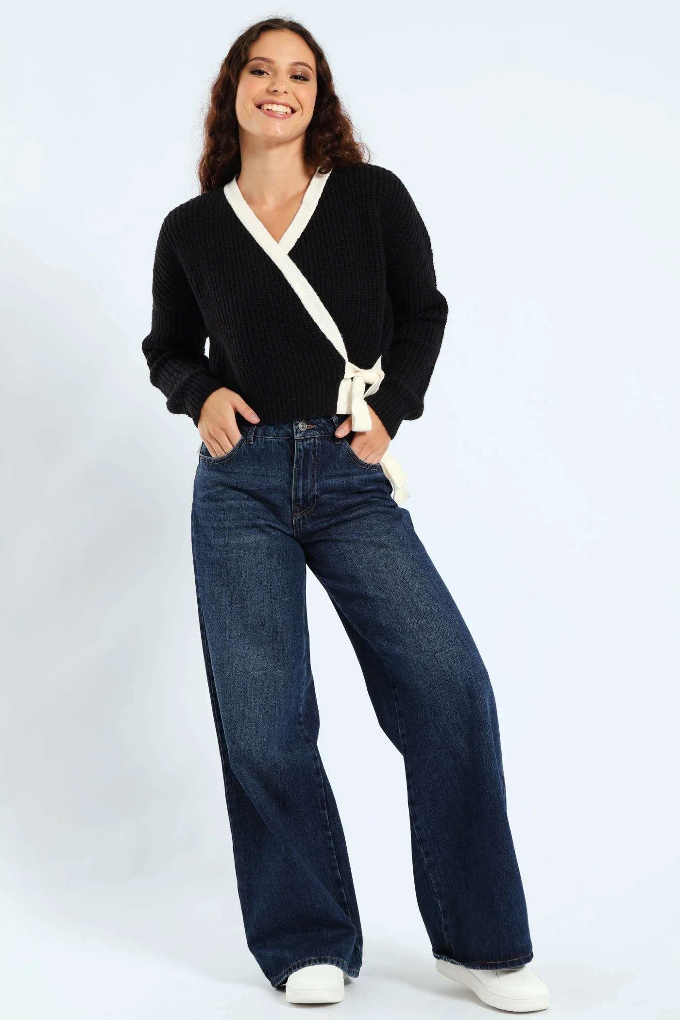 Contrast Ballet Jersey - Black - Image 2