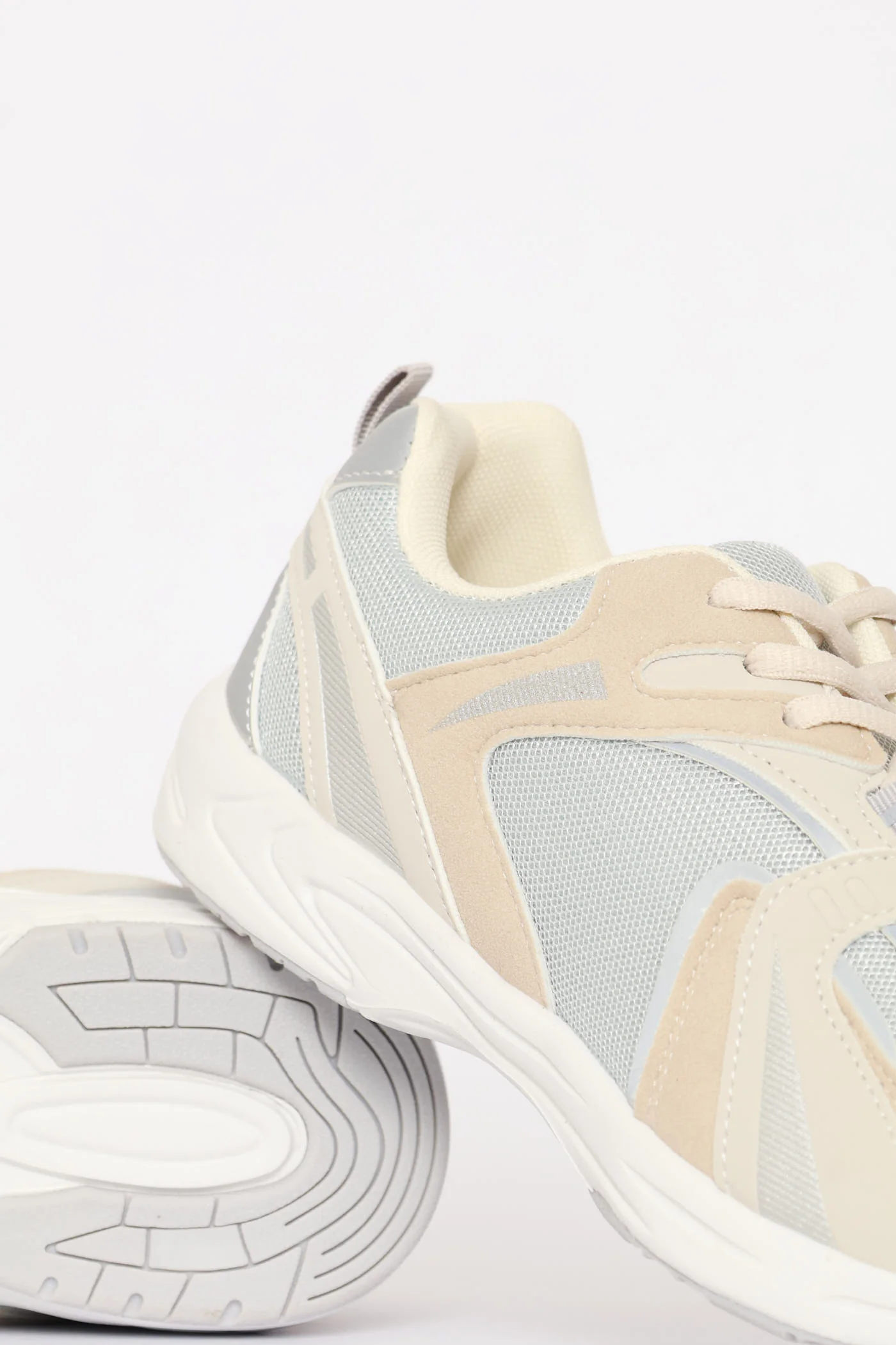 Contrast Colour Running Sneaker - Multi - Image 2