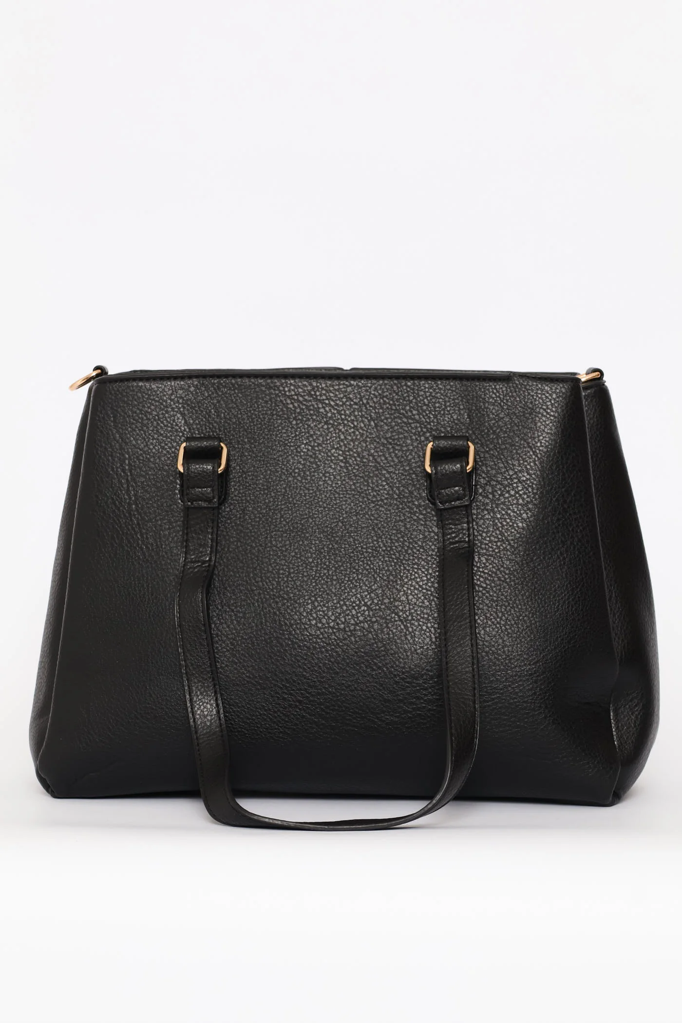 Contrast Text Tote Bag - Black - Image 10