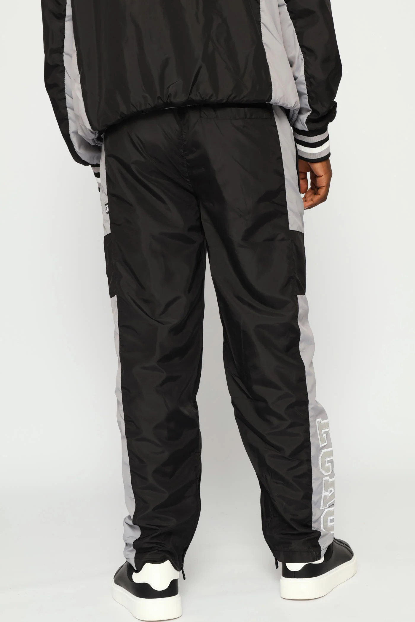 Contrast Trackpants - Black/Grey - Image 4