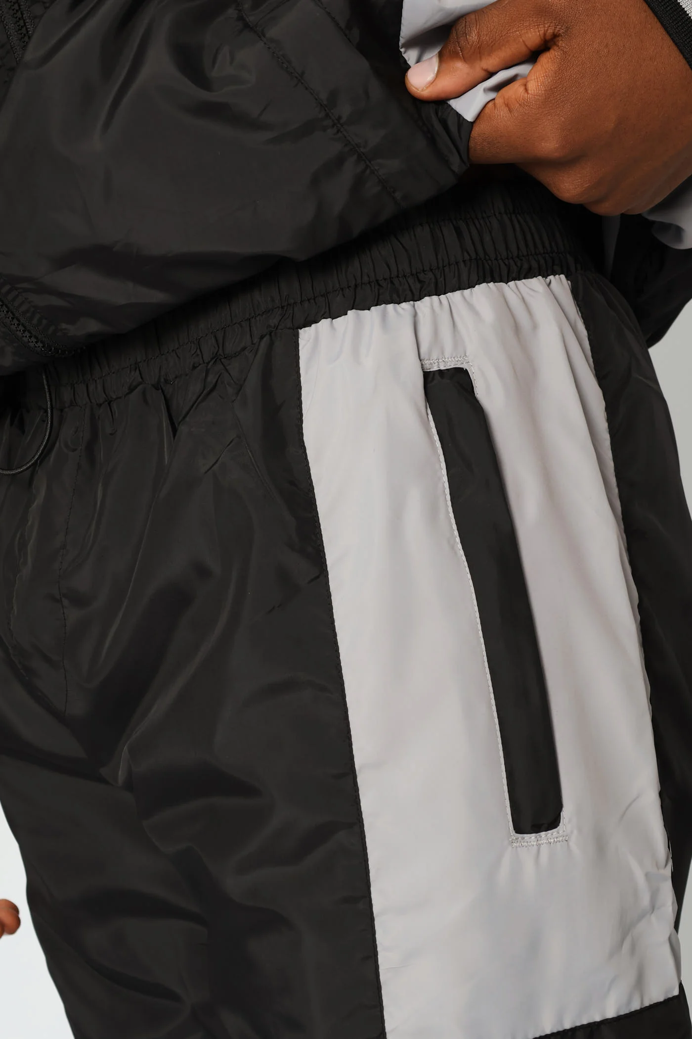 Contrast Trackpants - Black/Grey - Image 5