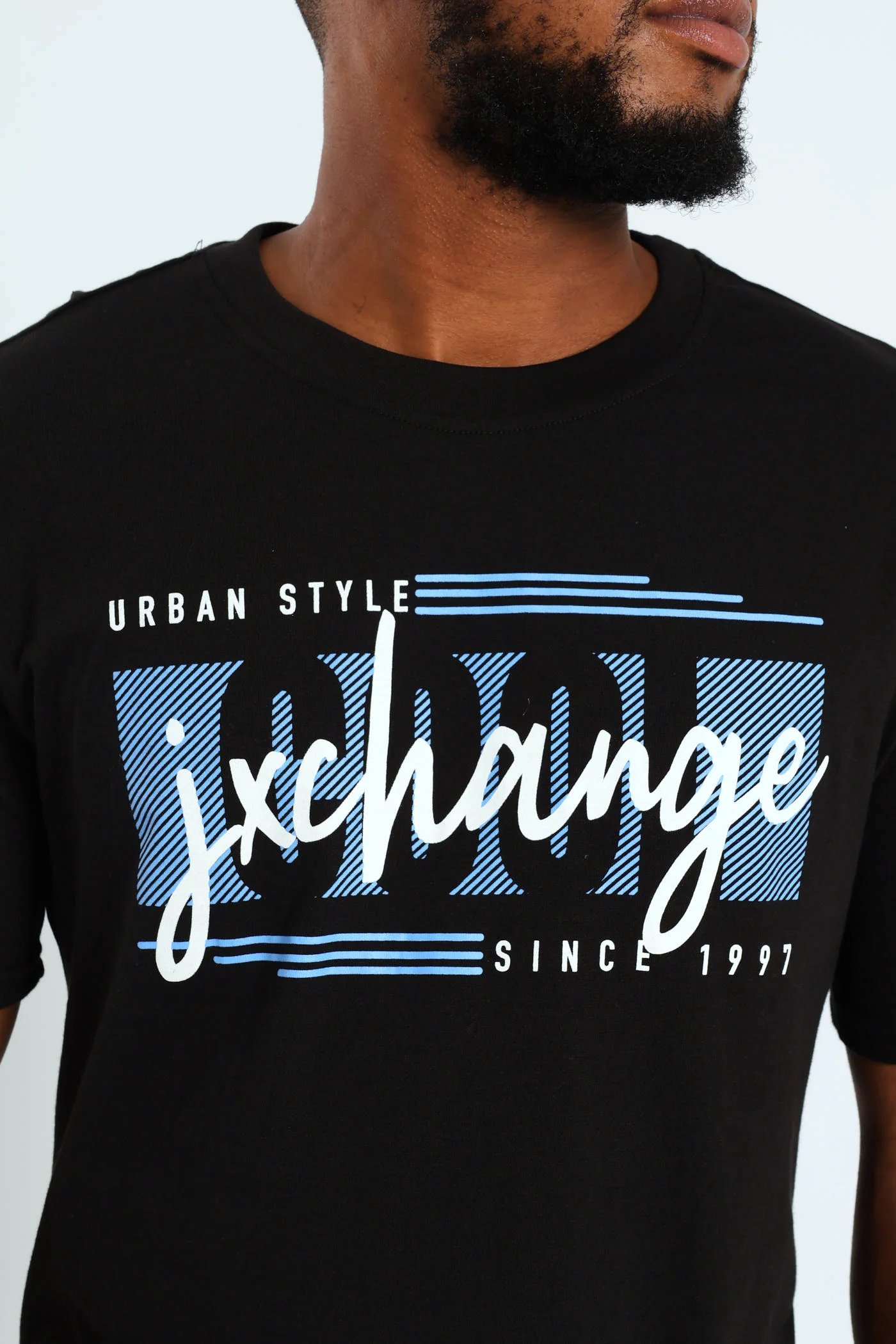 Cool Front Chest Print Tee - Black - Image 2