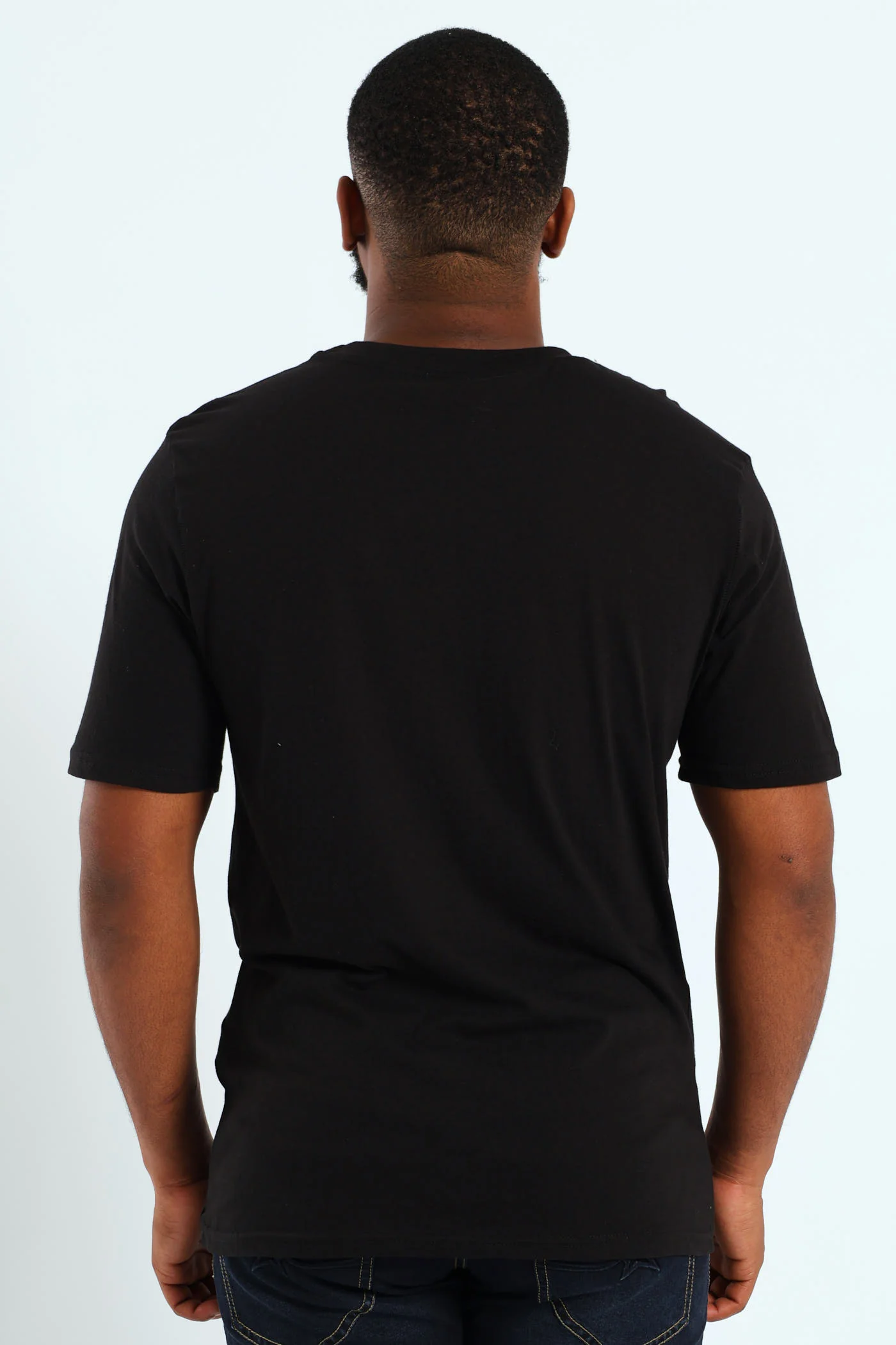 Cool Front Chest Print Tee - Black - Image 3