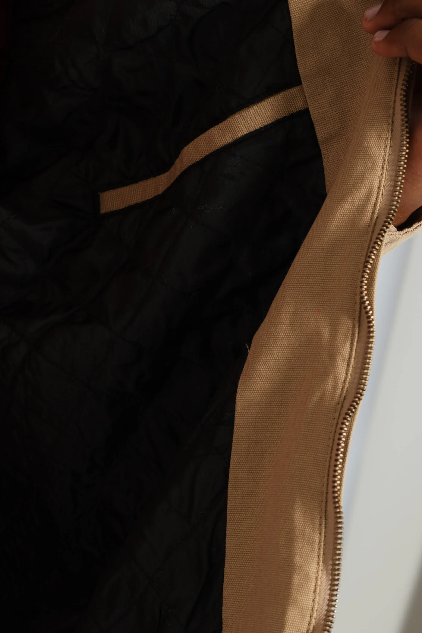 Corduroy Collar Worker Jacket - Taupe - Image 8