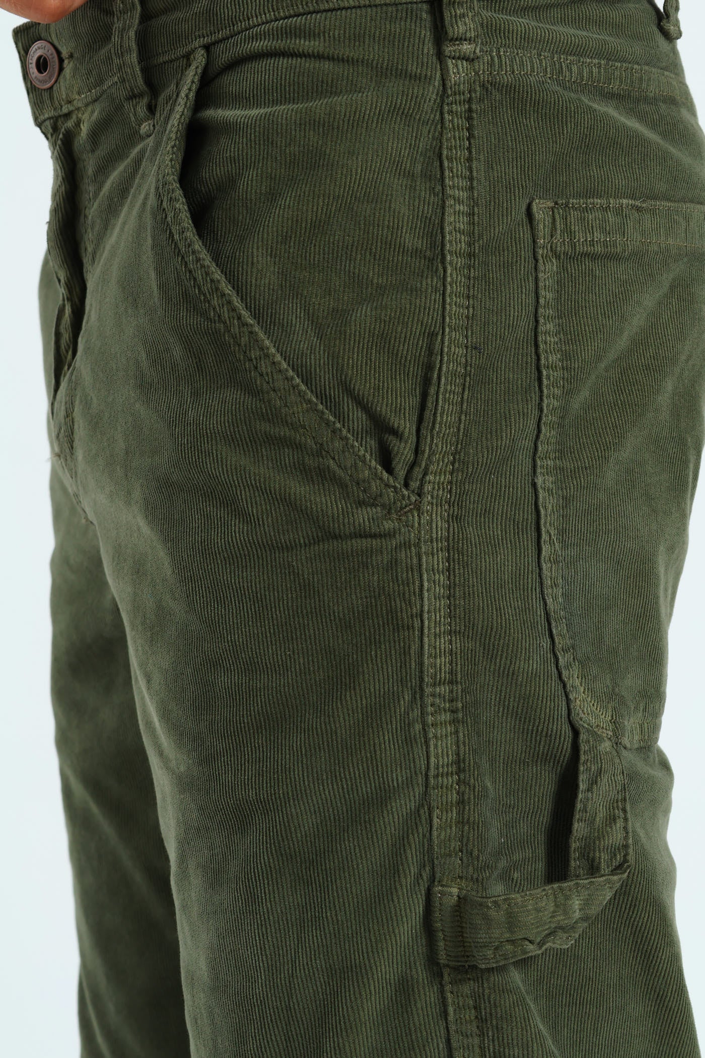 Corduroy Pants - Olive - Image 4