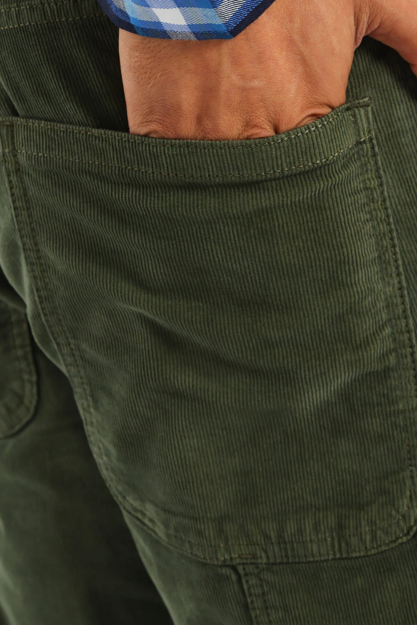 Corduroy Pants - Olive - Image 6