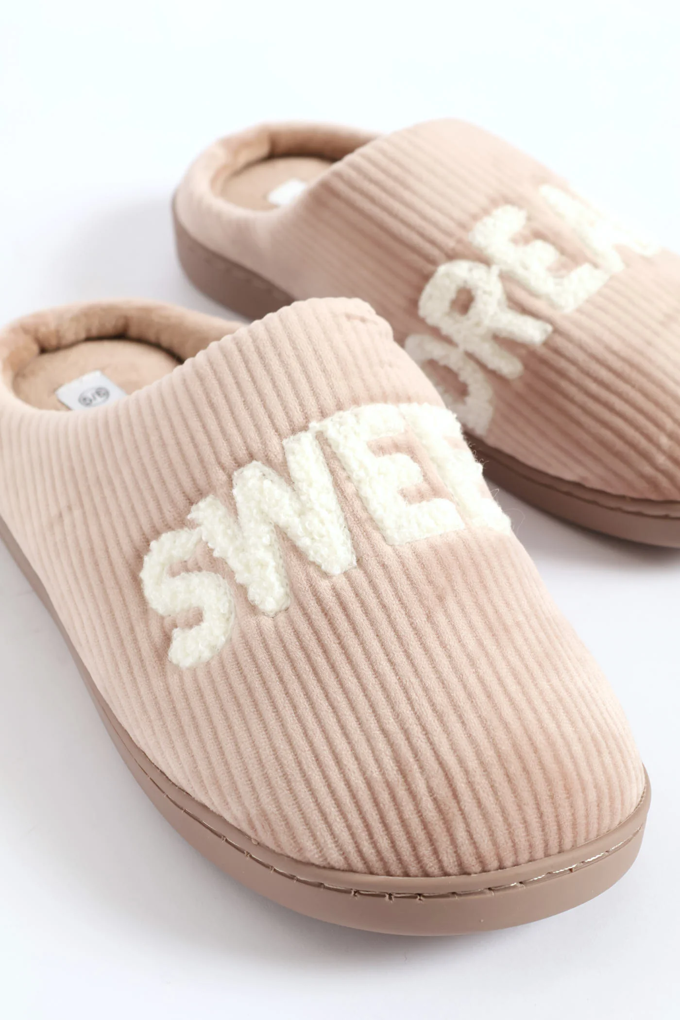 Corduroy Sweet Dreams Slipper - Beige - Image 2