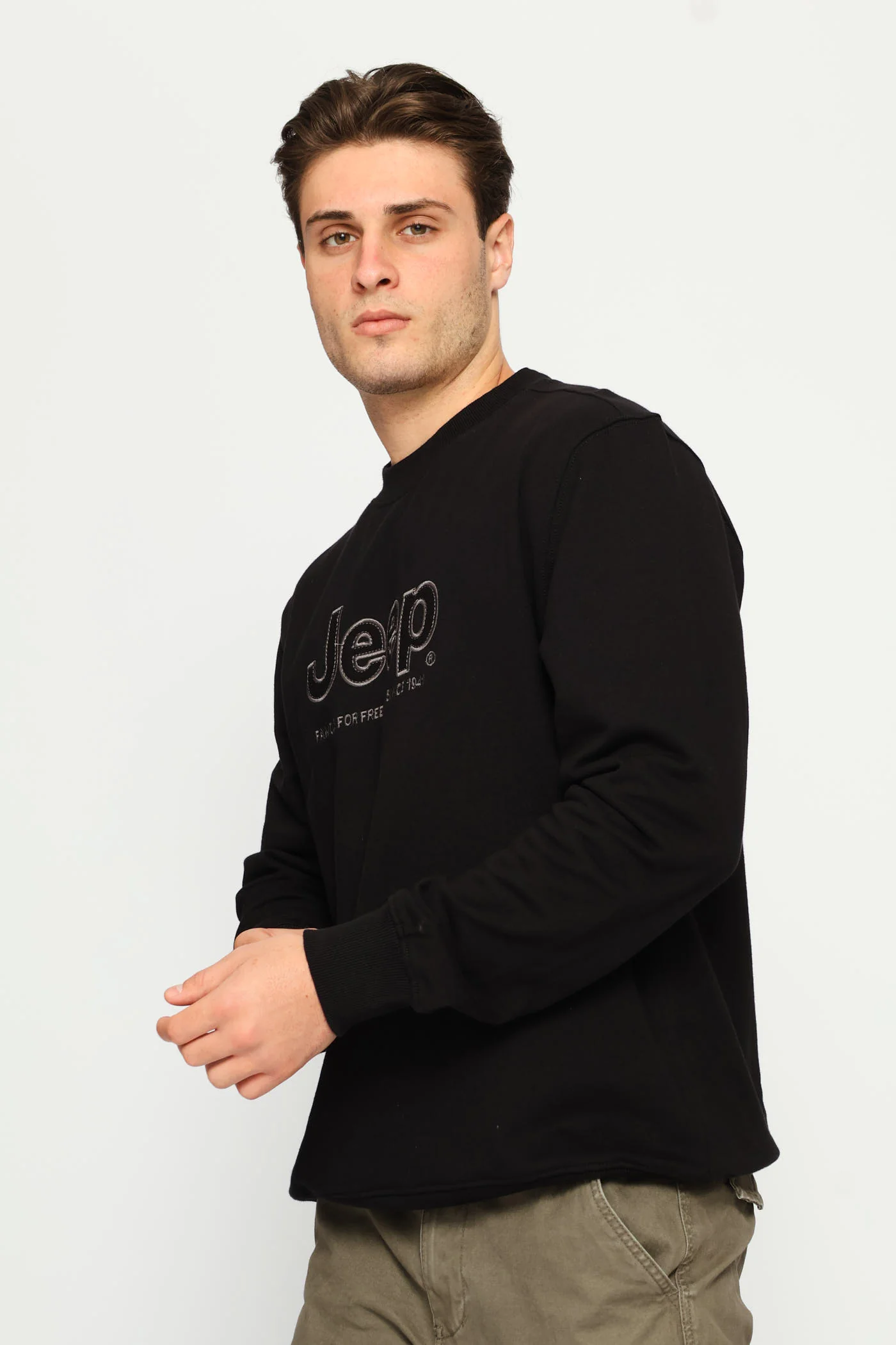 Core Applique Fleece Crewneck - Black - Image 3