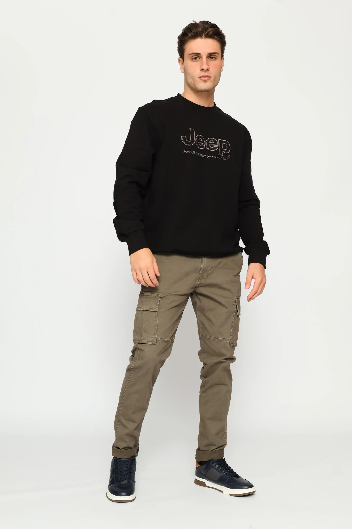 Core Applique Fleece Crewneck - Black - Image 5