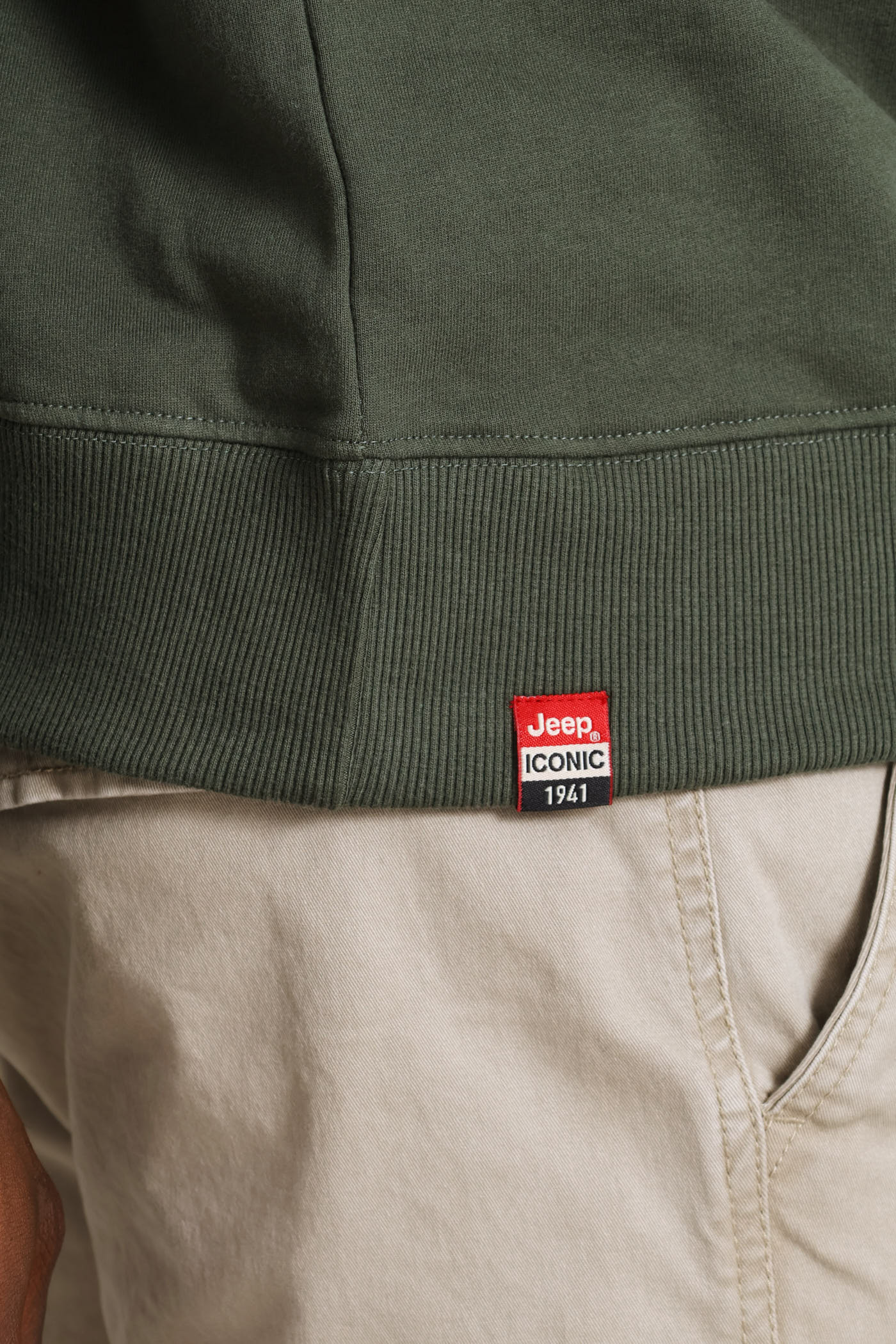Core Applique Fleece Crewneck - Sage - Image 5