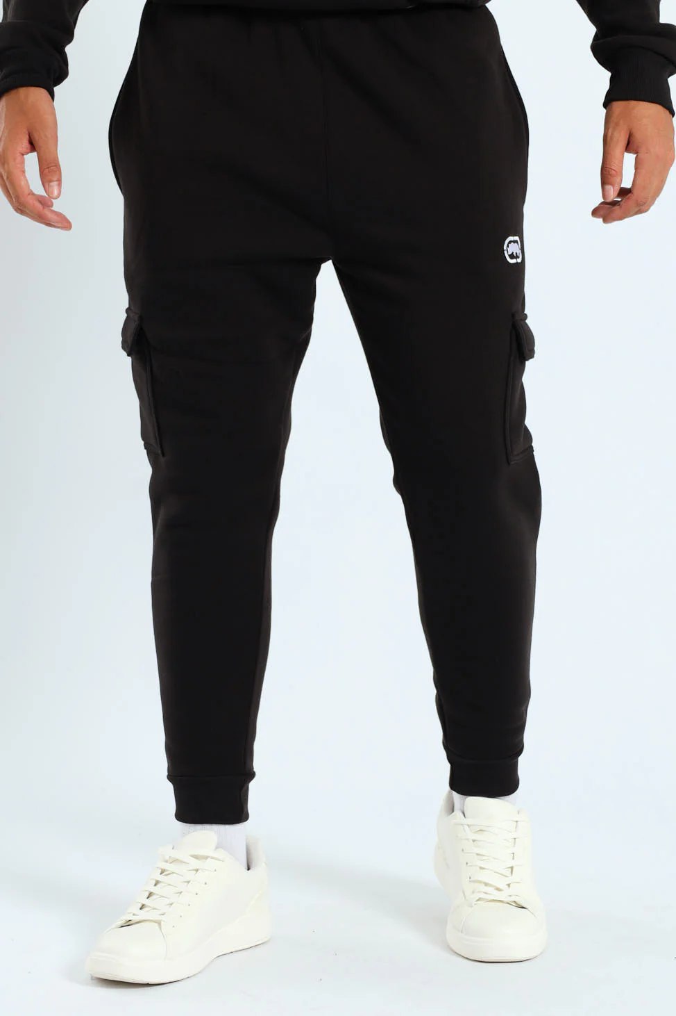 Core Fleece Cargo Jogger - Black - Image 2
