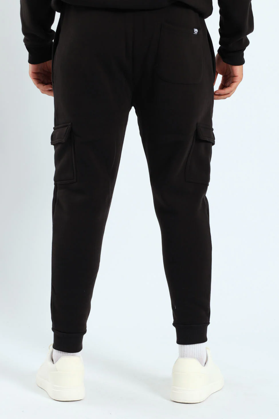 Core Fleece Cargo Jogger - Black - Image 3