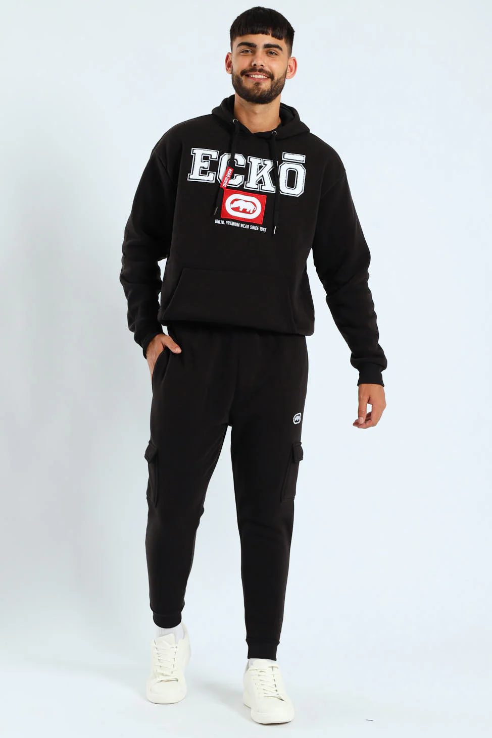 Core Fleece Cargo Jogger - Black - Image 5