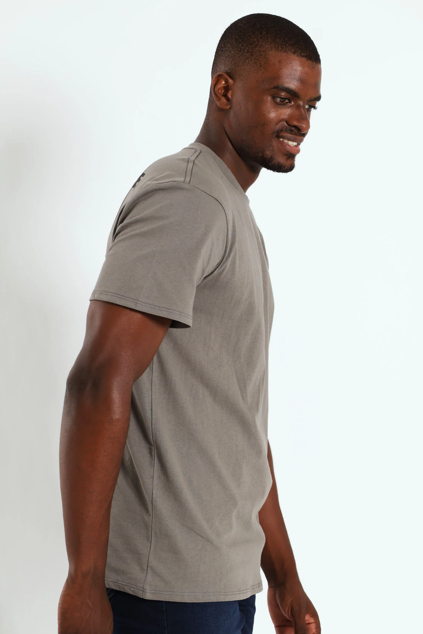Core Front & Back Print Tee - Gunmetal - Image 3
