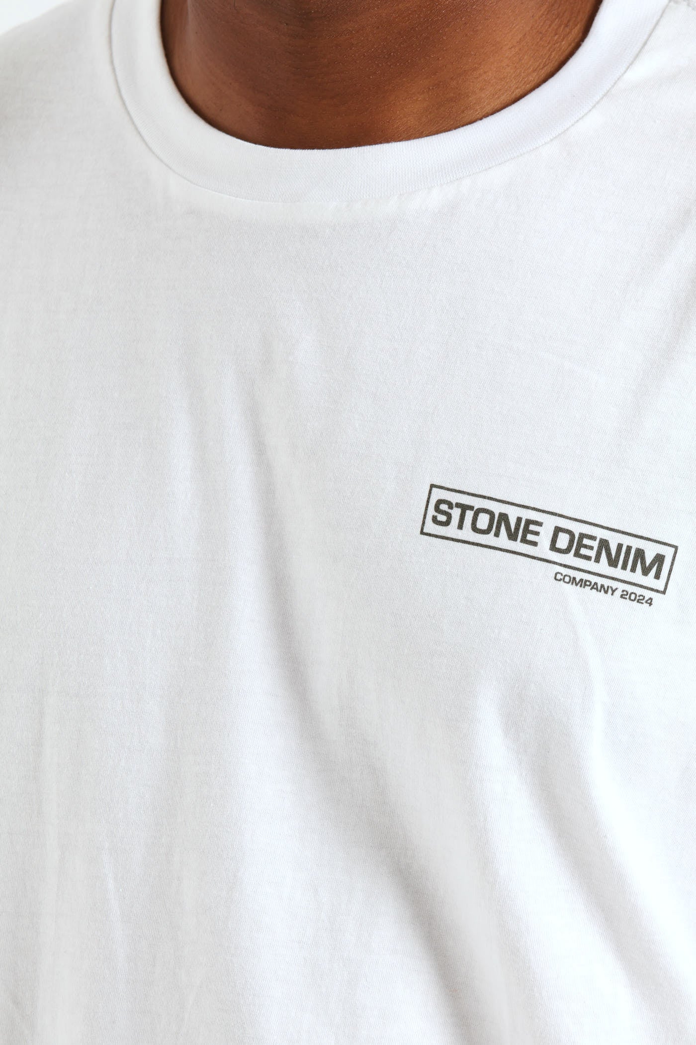 Core Front & Back Print Tee - White - Image 4
