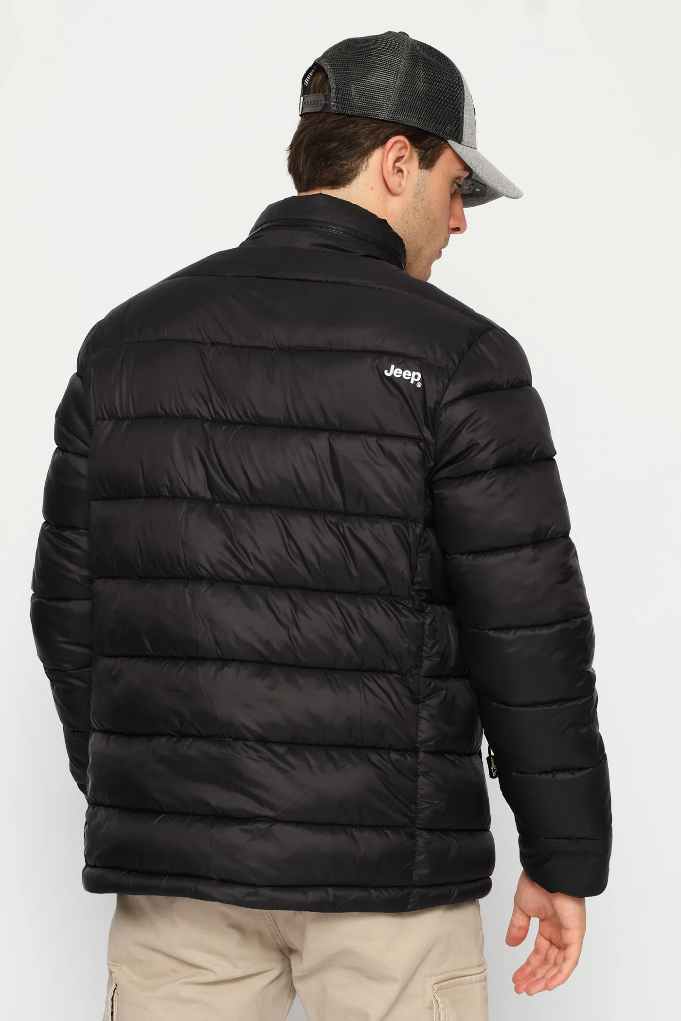 Core Long Sleeve Puffer Jacket - Black - Image 5