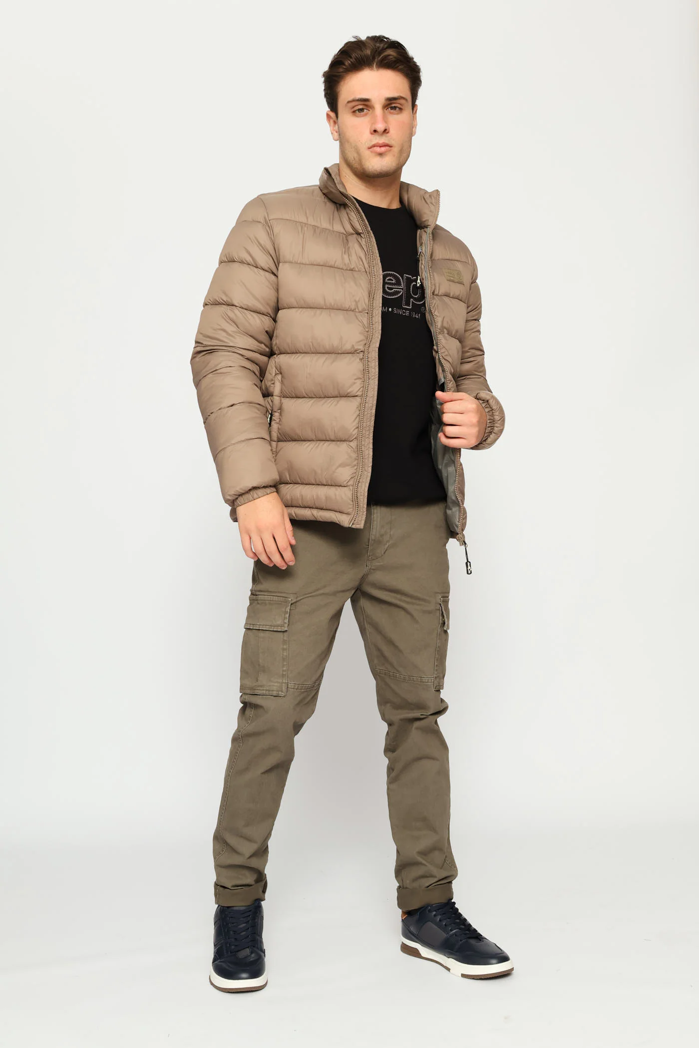 Core Long Sleeve Puffer Jacket - Brown - Image 10