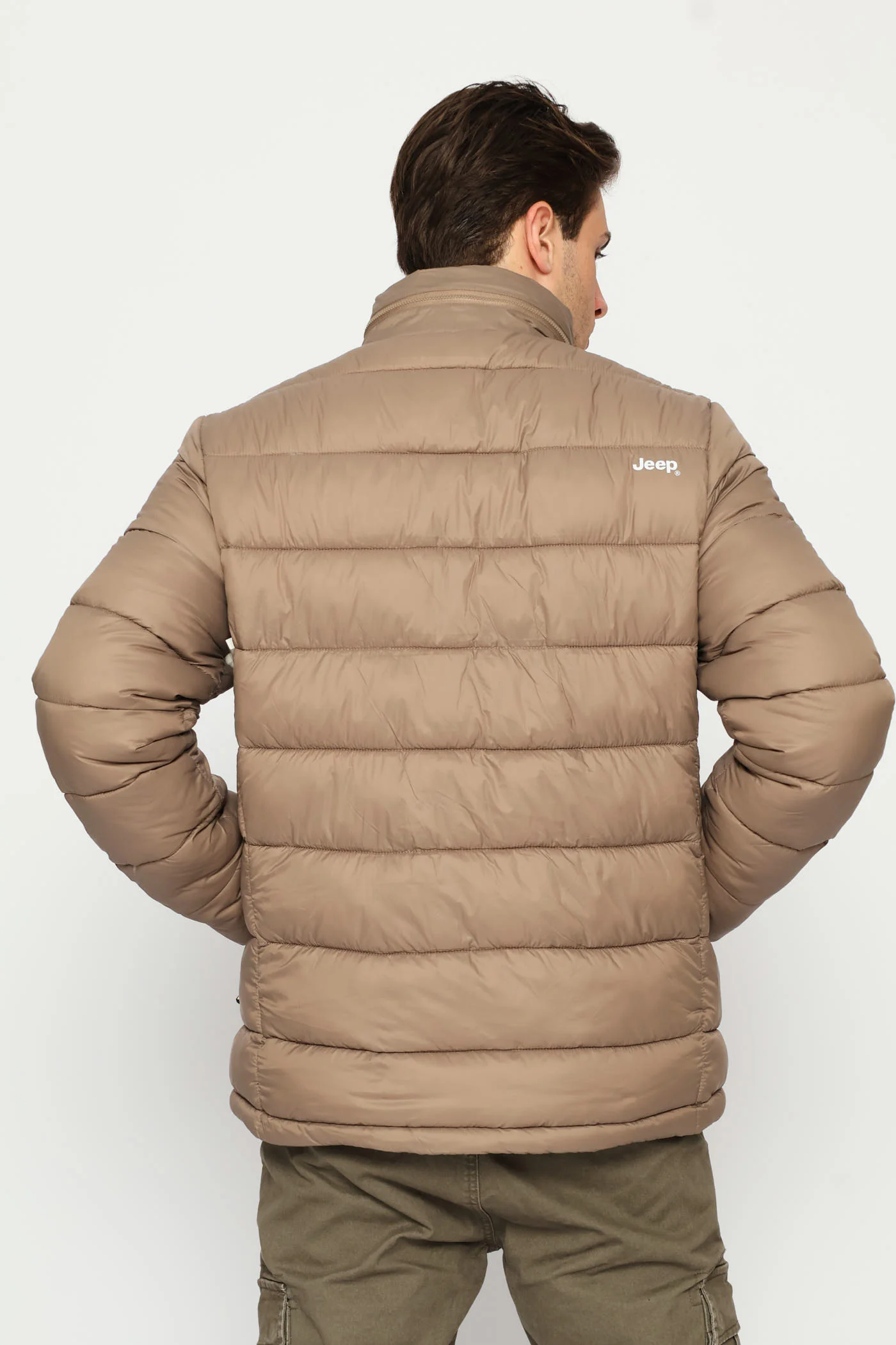 Core Long Sleeve Puffer Jacket - Brown - Image 8