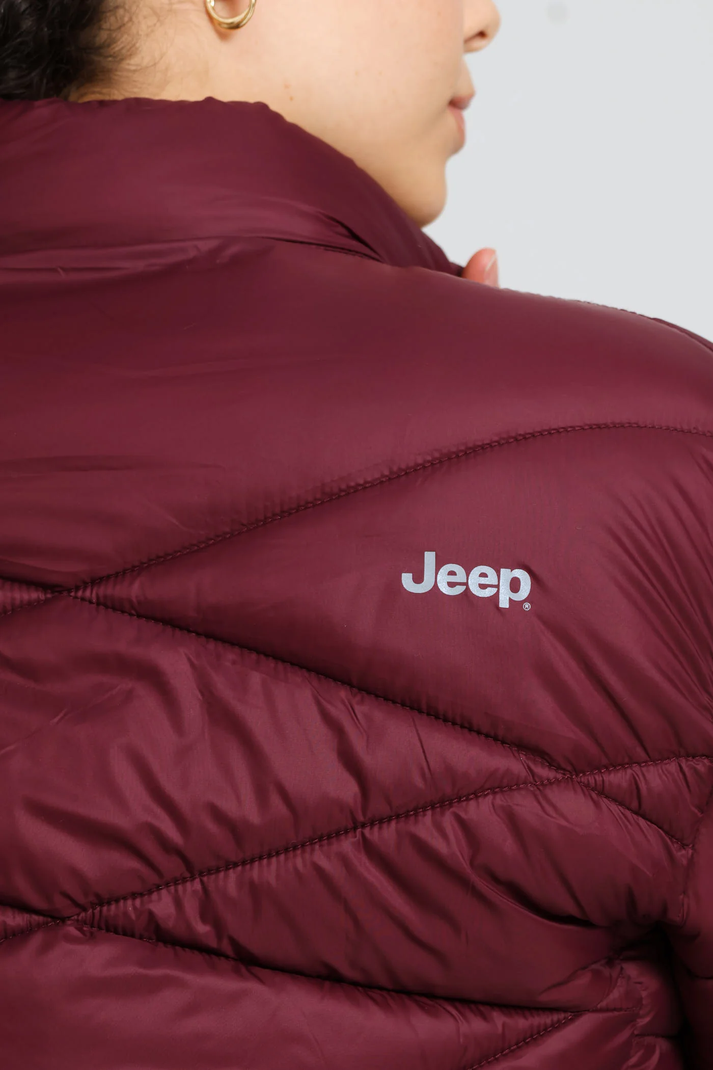 Core Puffer Jacket - Burgundy - Image 5