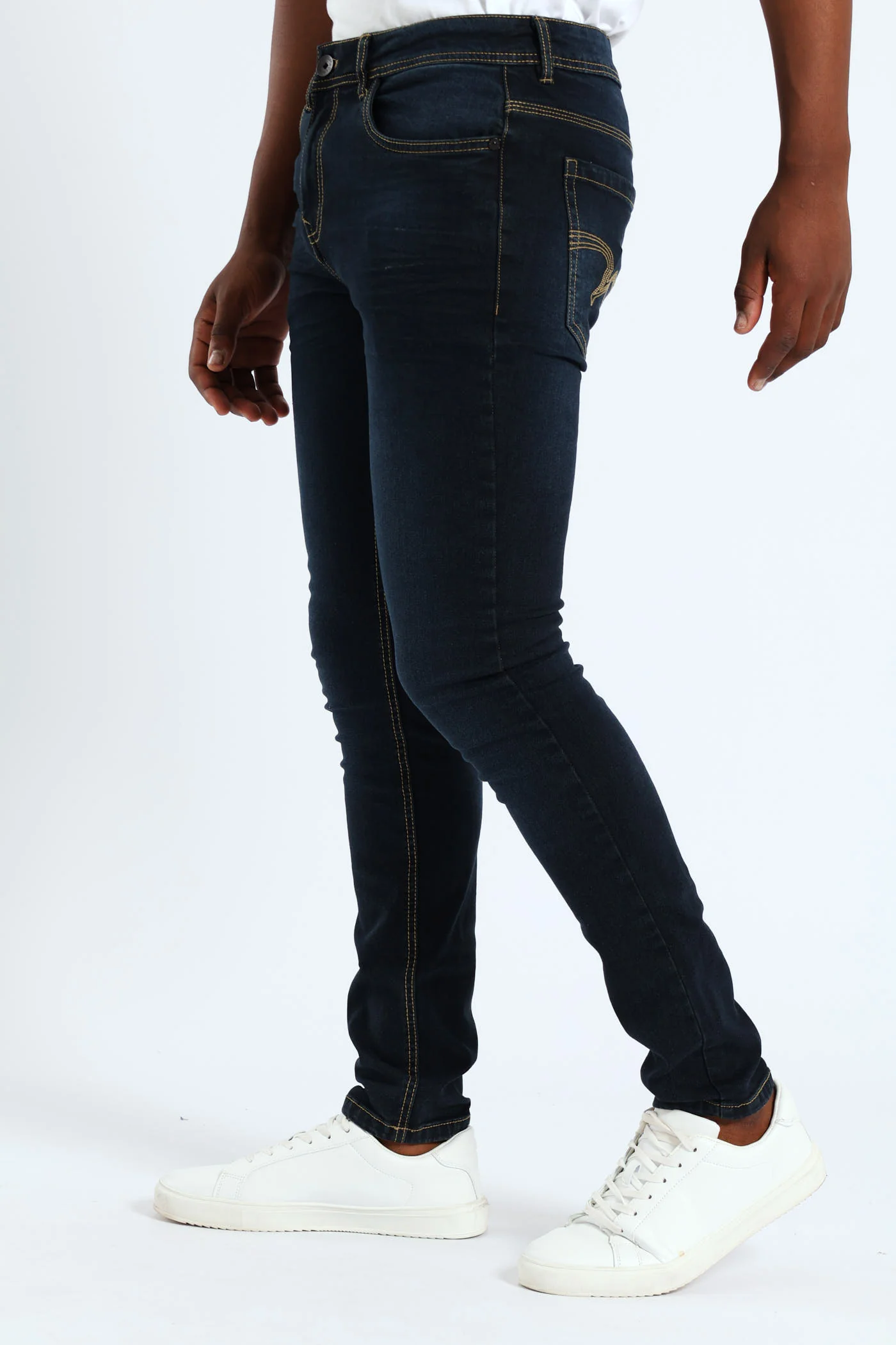 Cormac Skinny Denim - Blue/Black - Image 3