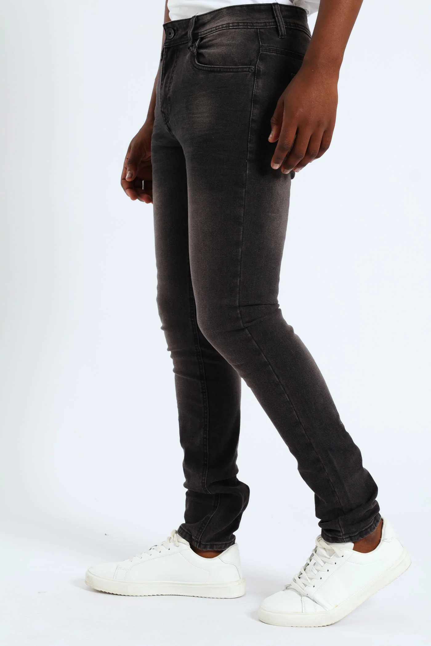 Cormac Skinny Denim - Charcoal - Image 3
