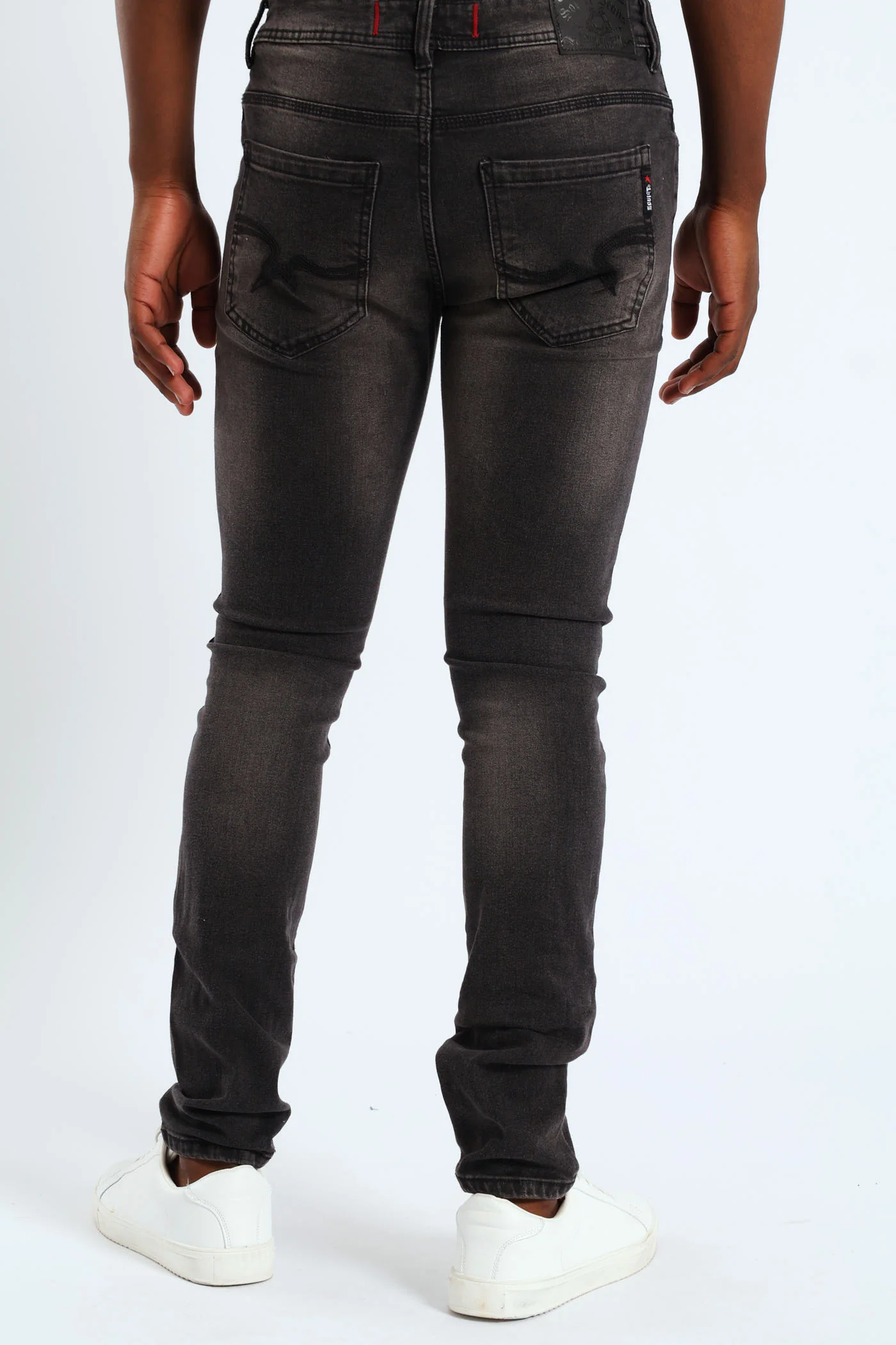 Cormac Skinny Denim - Charcoal - Image 4