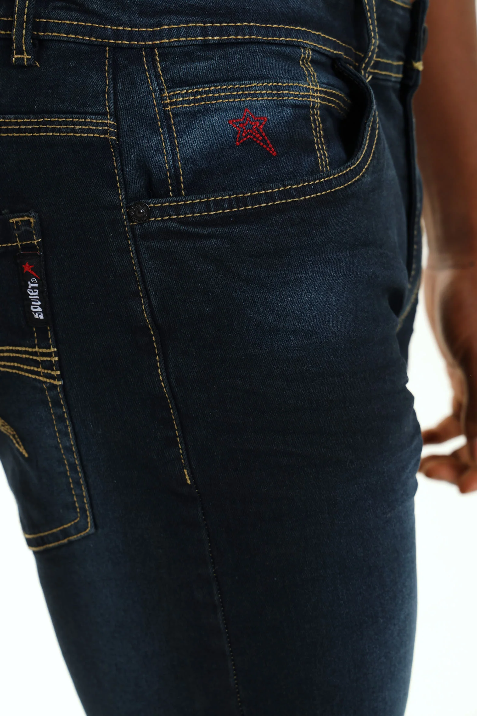 Cormac Slim Denim - Blue/Black - Image 5