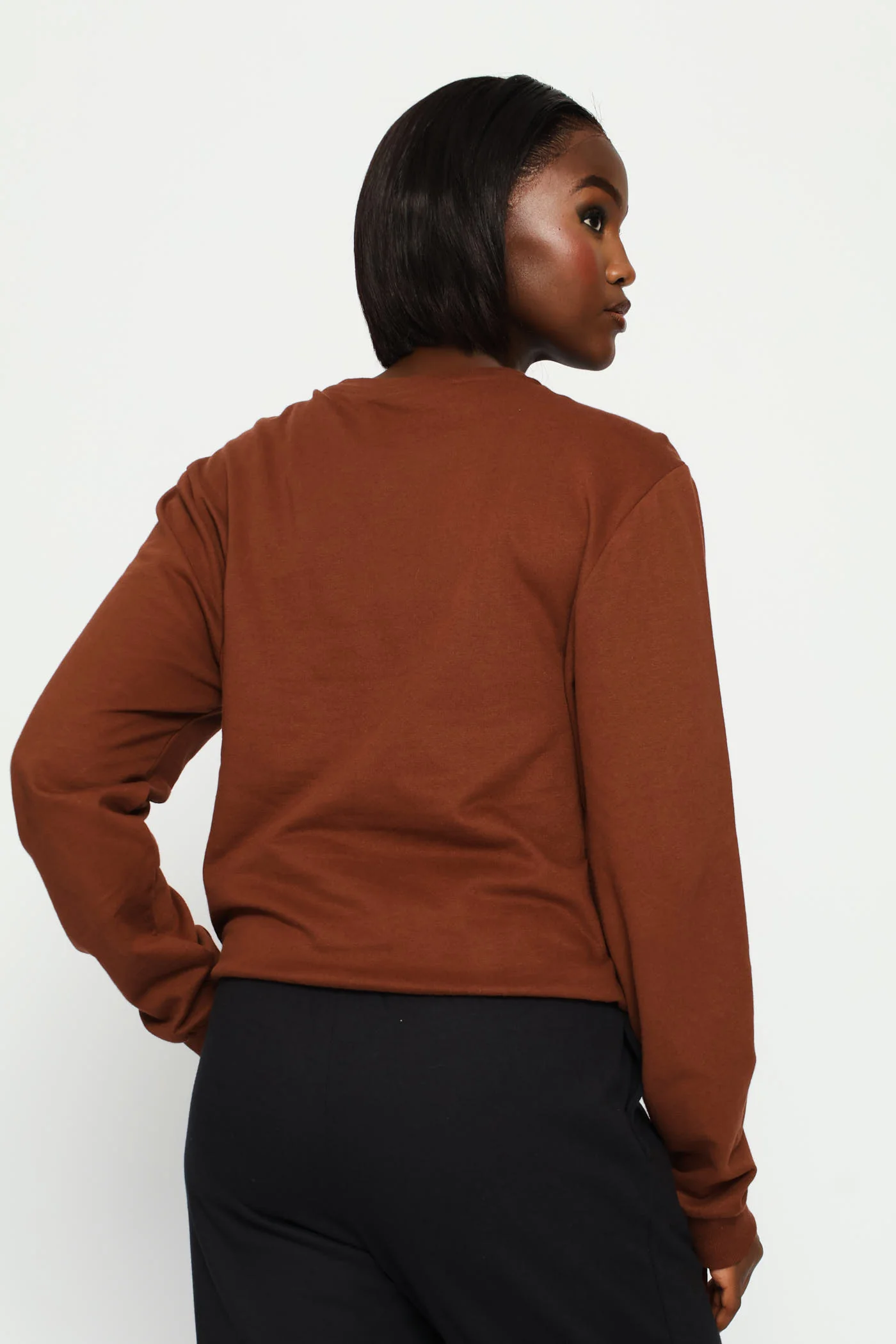 Cornelli Heart Pullover - Chocolate - Image 4