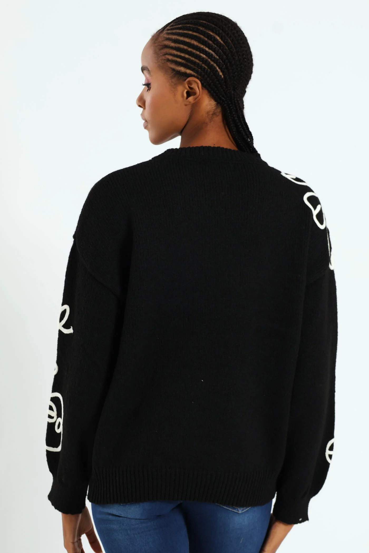 Cornelli Pullover - Black/Cream - Image 3