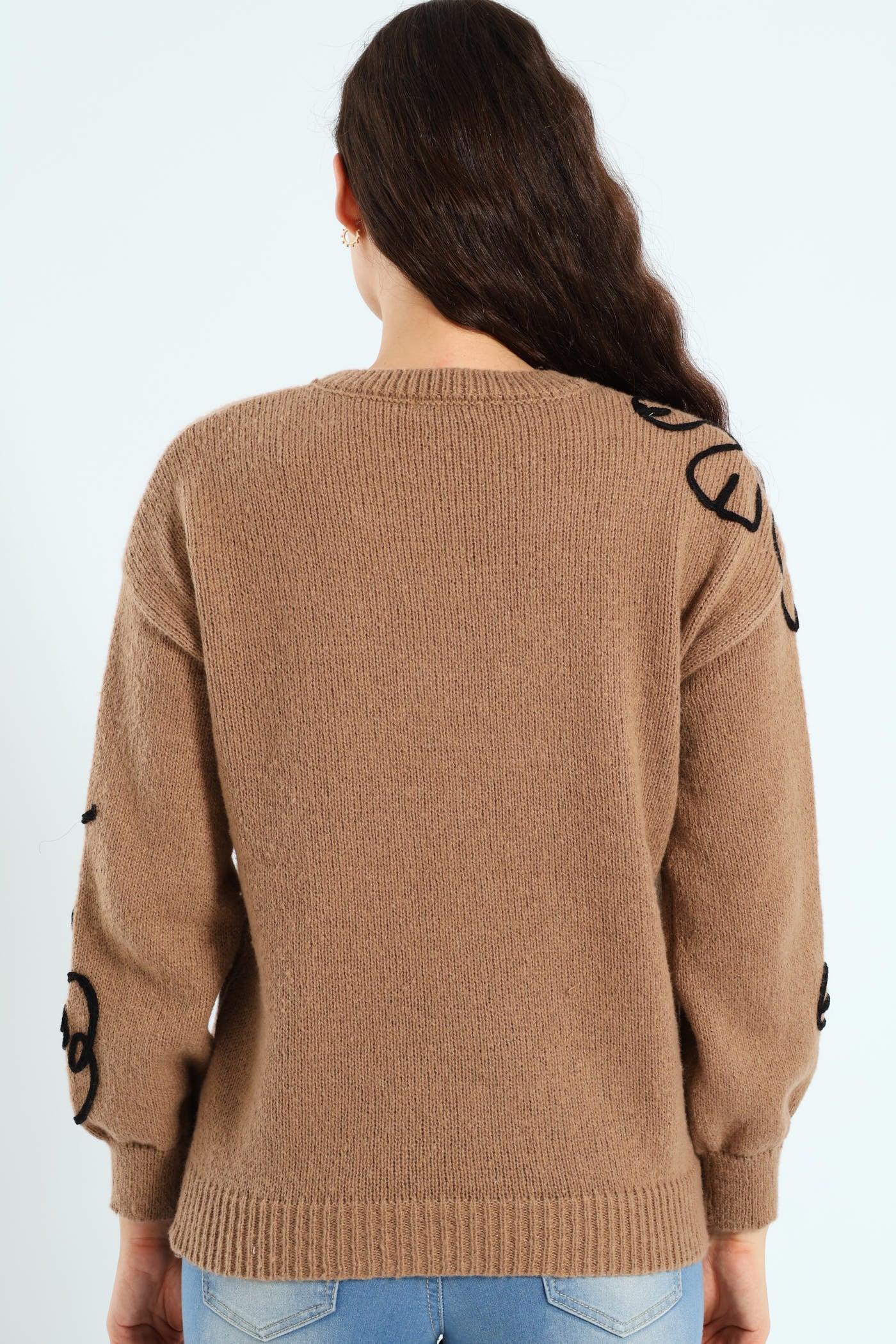 Cornelli Pullover - Dark Beige - Image 2