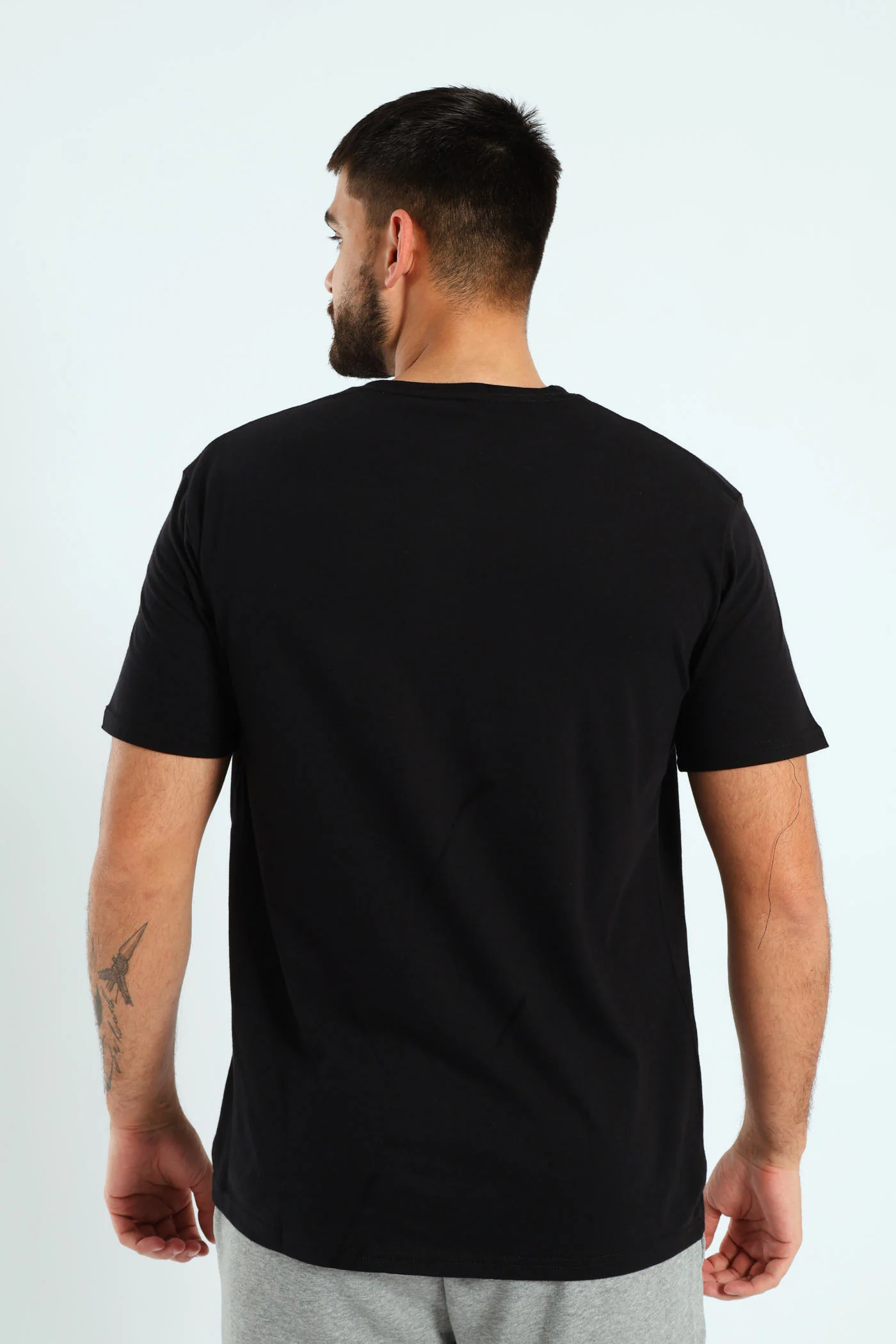 Corp Logo Tee - Black - Image 4