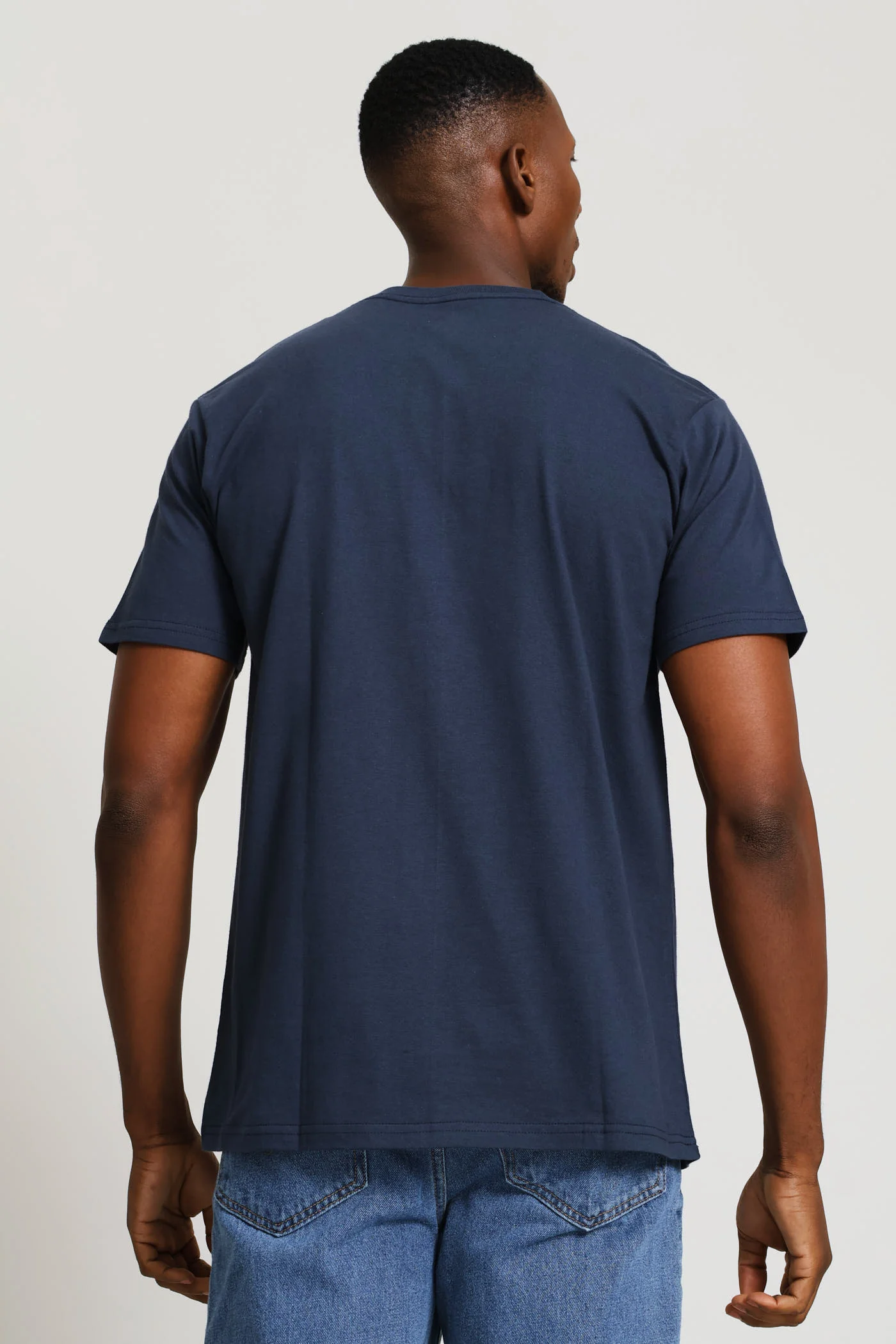 Corp Logo Tee - Navy - Image 4