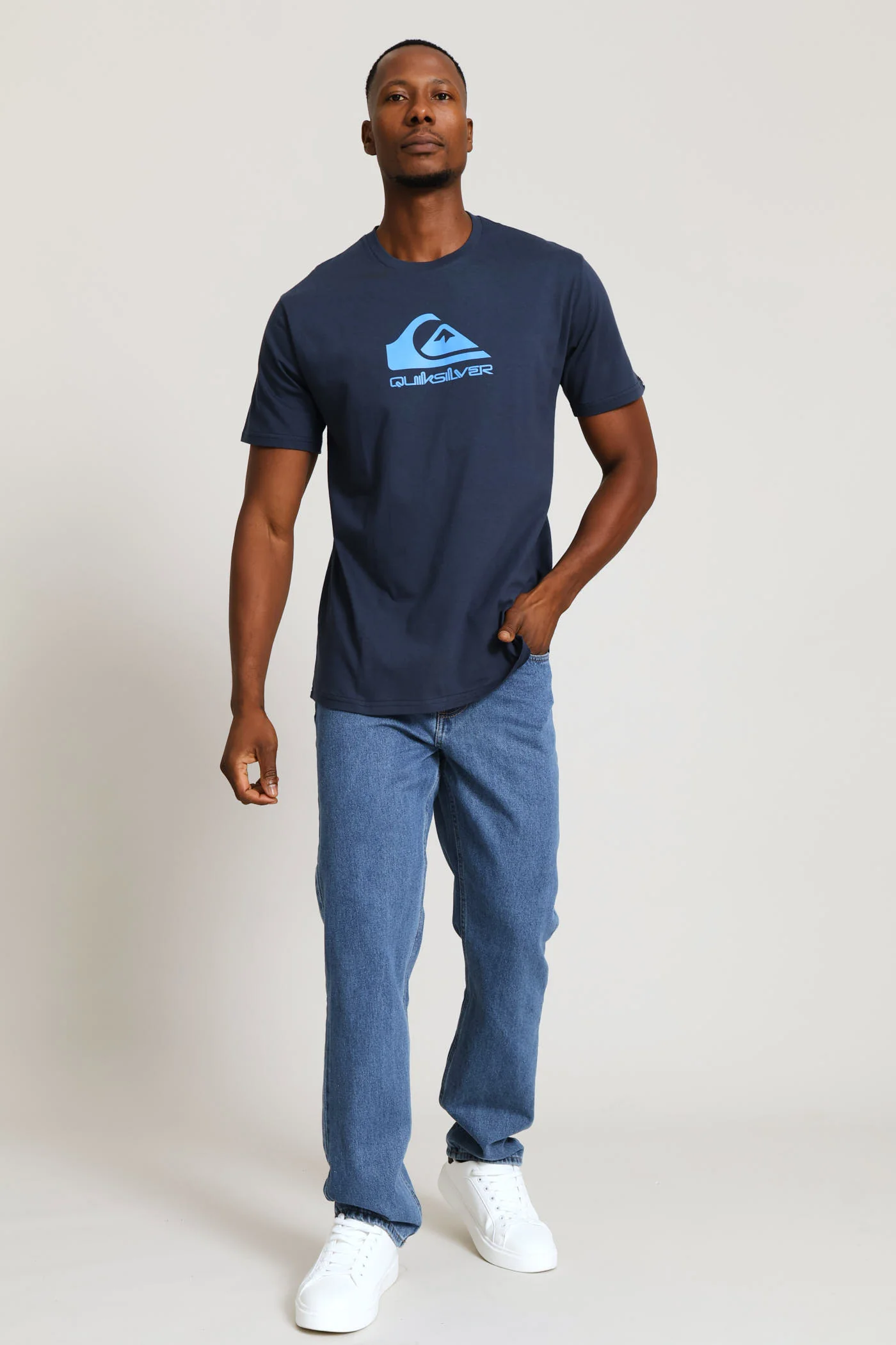 Corp Logo Tee - Navy - Image 5