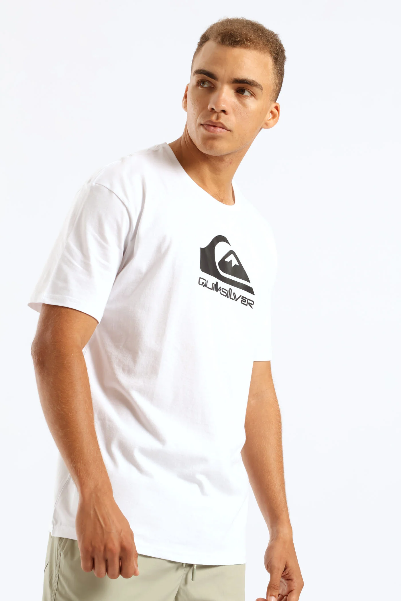 Corp Logo Tee - White - Image 4