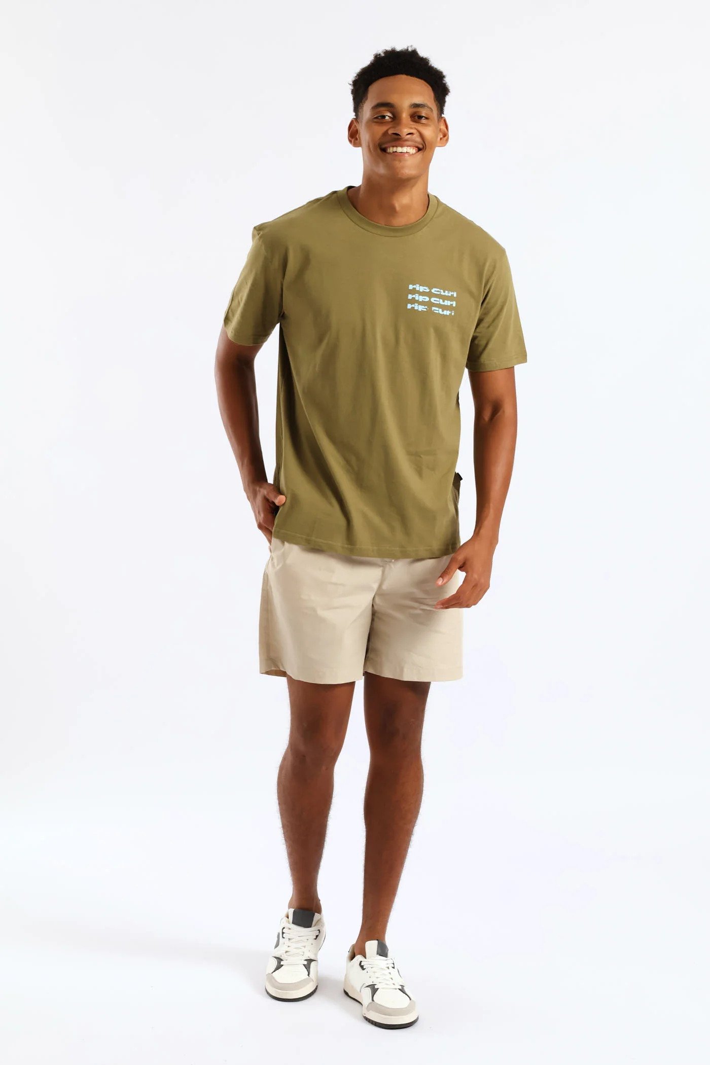 Cosmic Tides Tee - Olive - Image 2